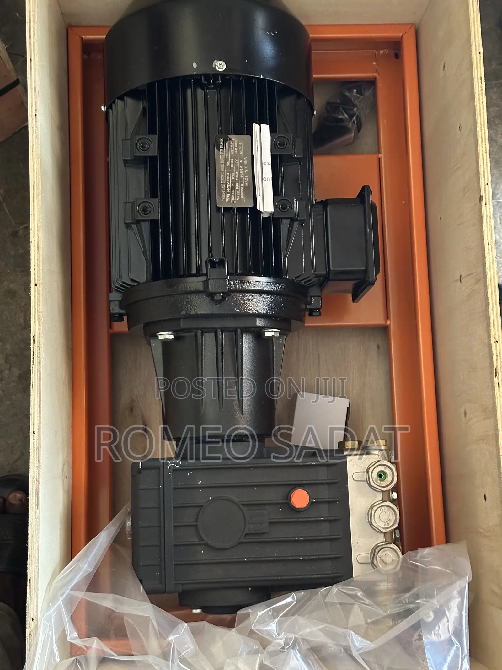 7.5 Three Phase Pressure Pump Washing Bay Complete With Gun.