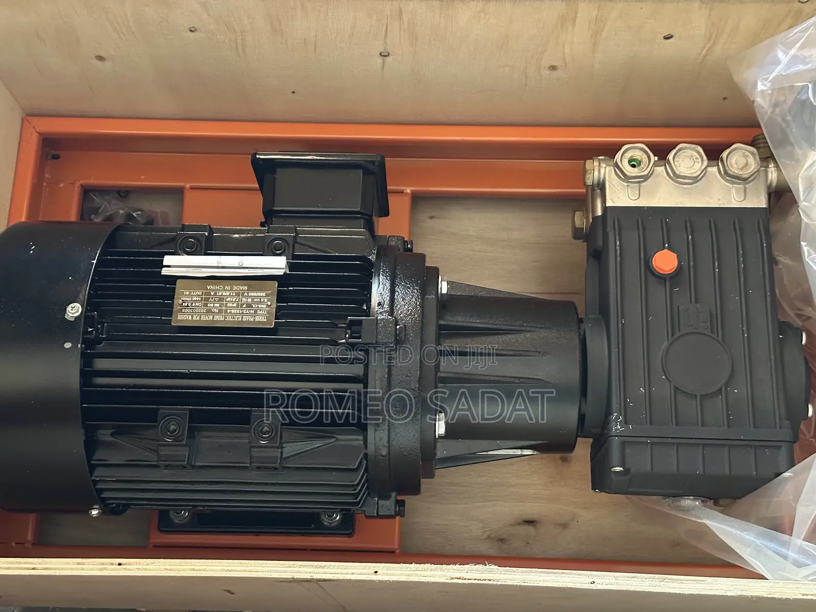 7.5 Three Phase Pressure Pump Washing Bay Complete With Gun.