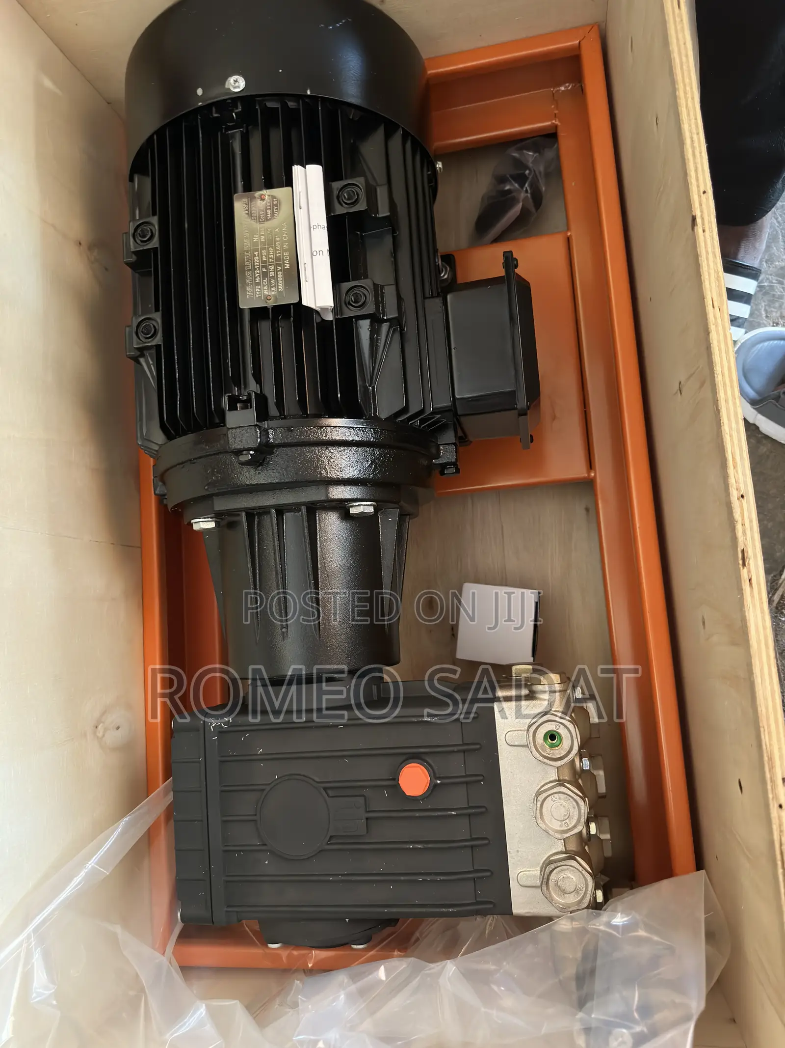 7.5 Three Phase Pressure Pump Washing Bay Complete With Gun.