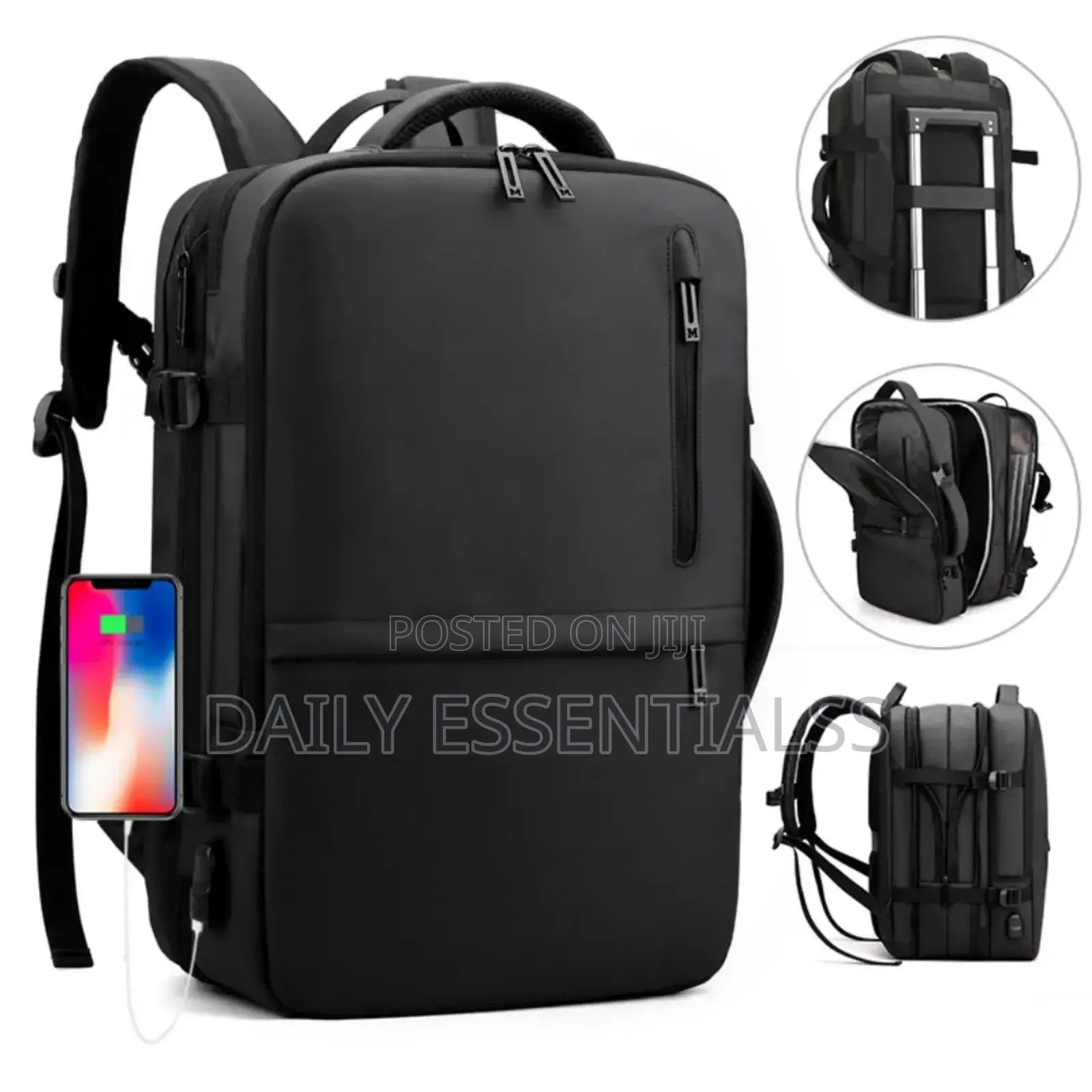 Stay Charged, Stay Moving - Laptop Backpack