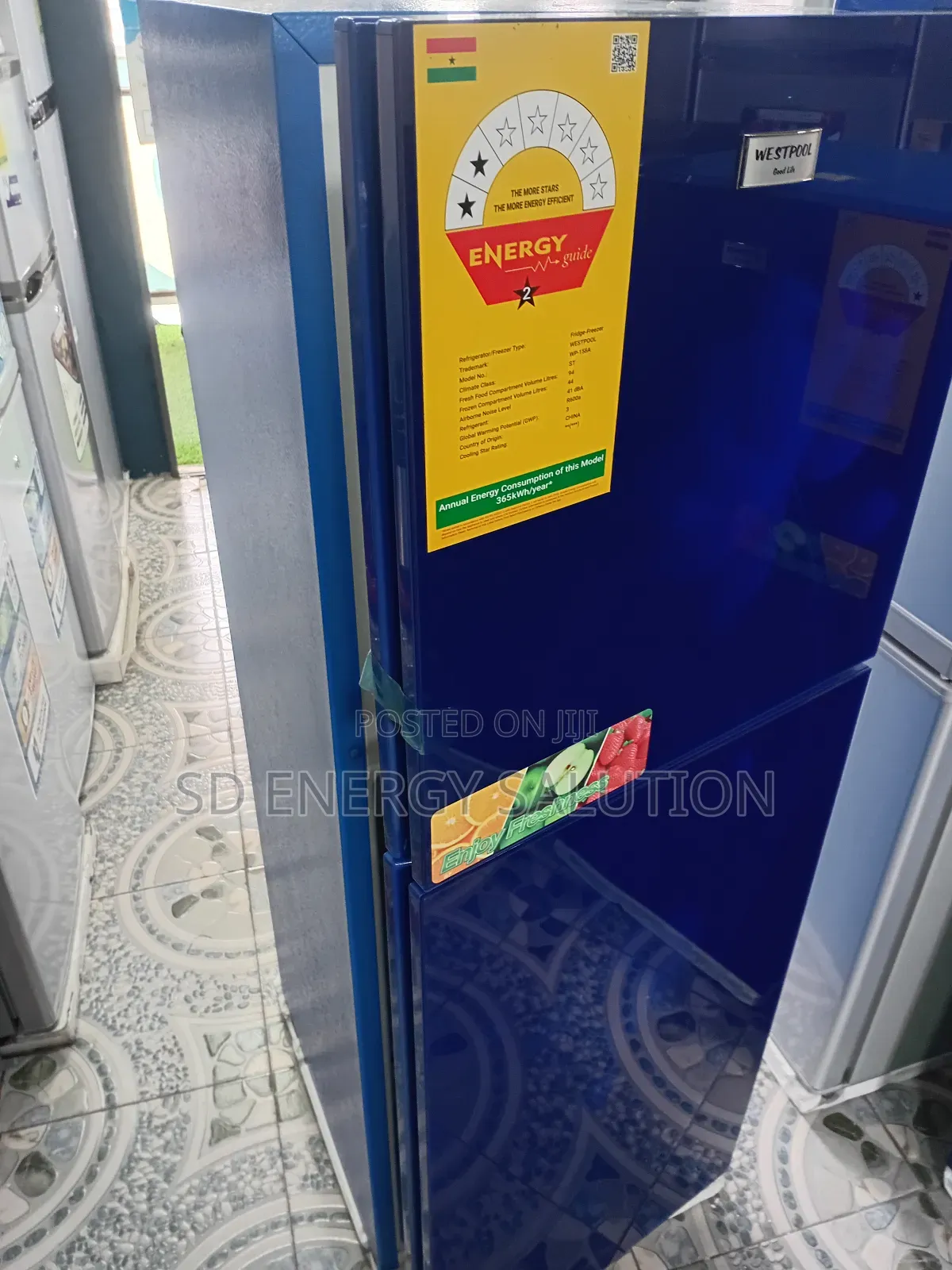 Ecstatic Westpool Blue Fridge Freezer Westpool 138 Litres