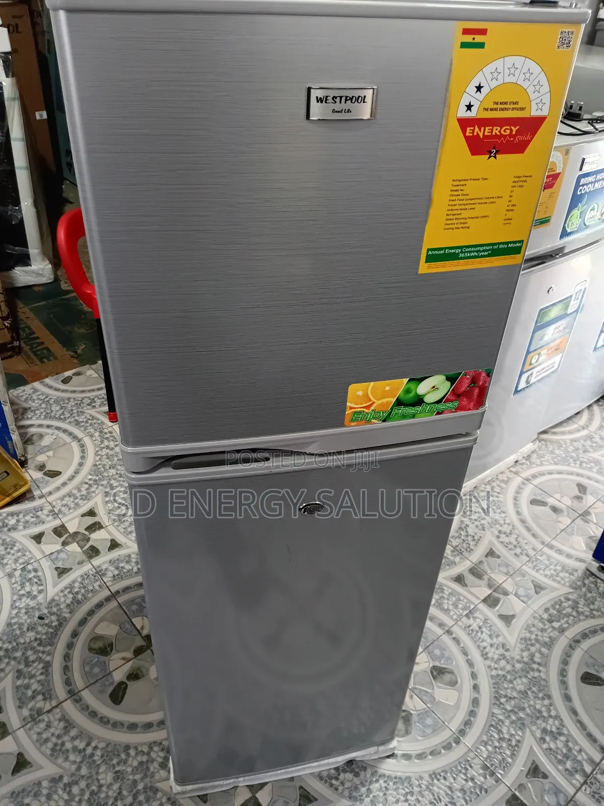 Massive Westpool Blue 138 Litres Fridge Freezer Westpool