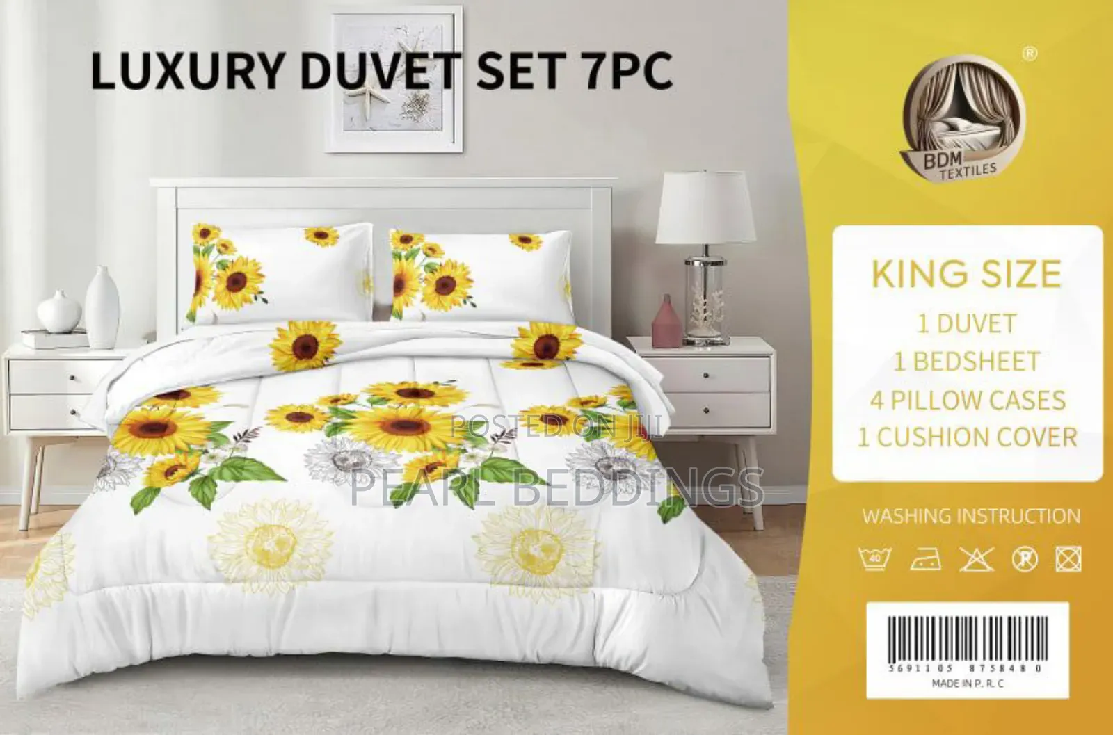 Premium Quality 100% Cotton 7pcs Duvets Set Available