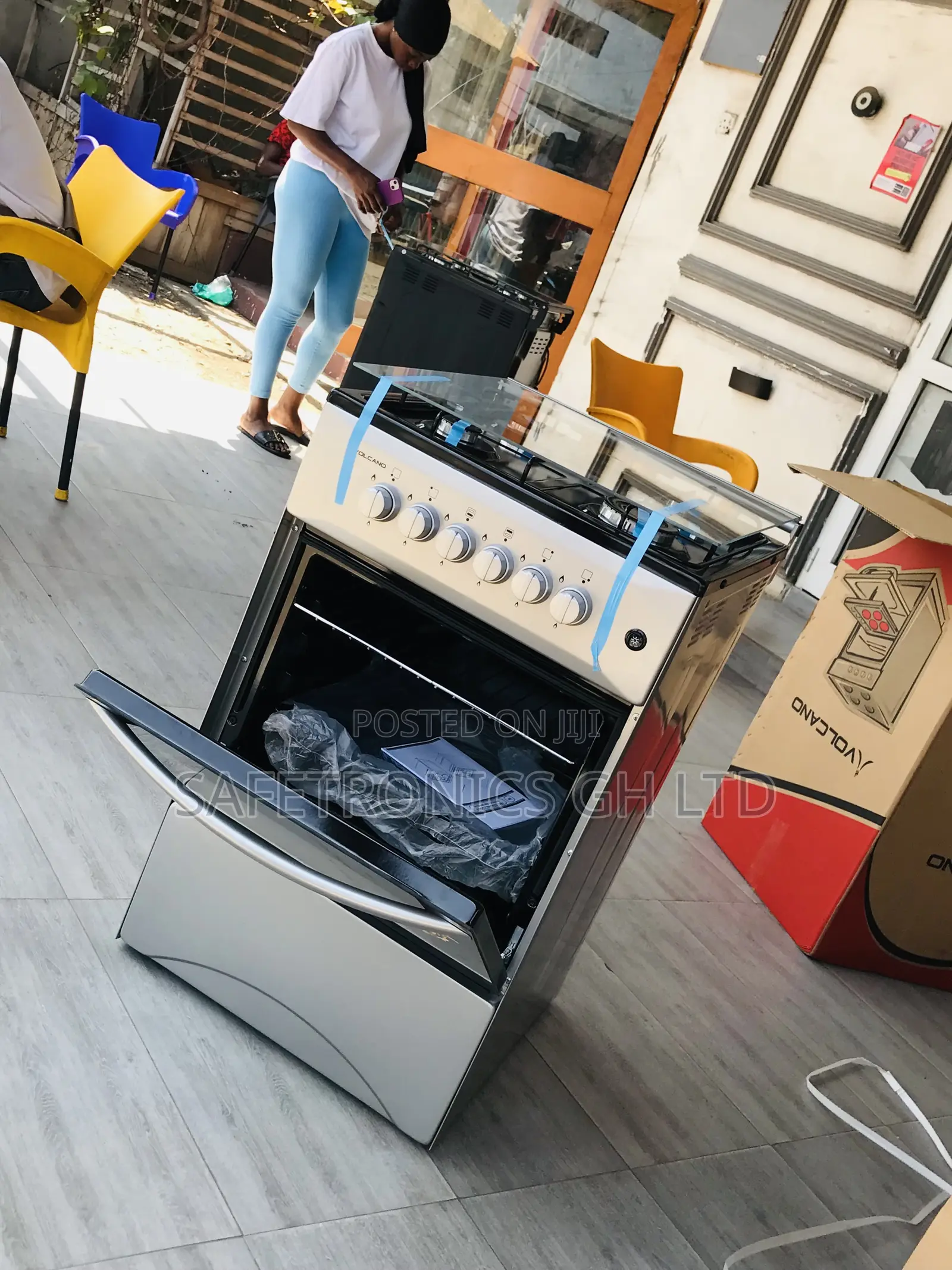 Grab Best 50x50 4 Gas Cooker Oven Volcano Grey
