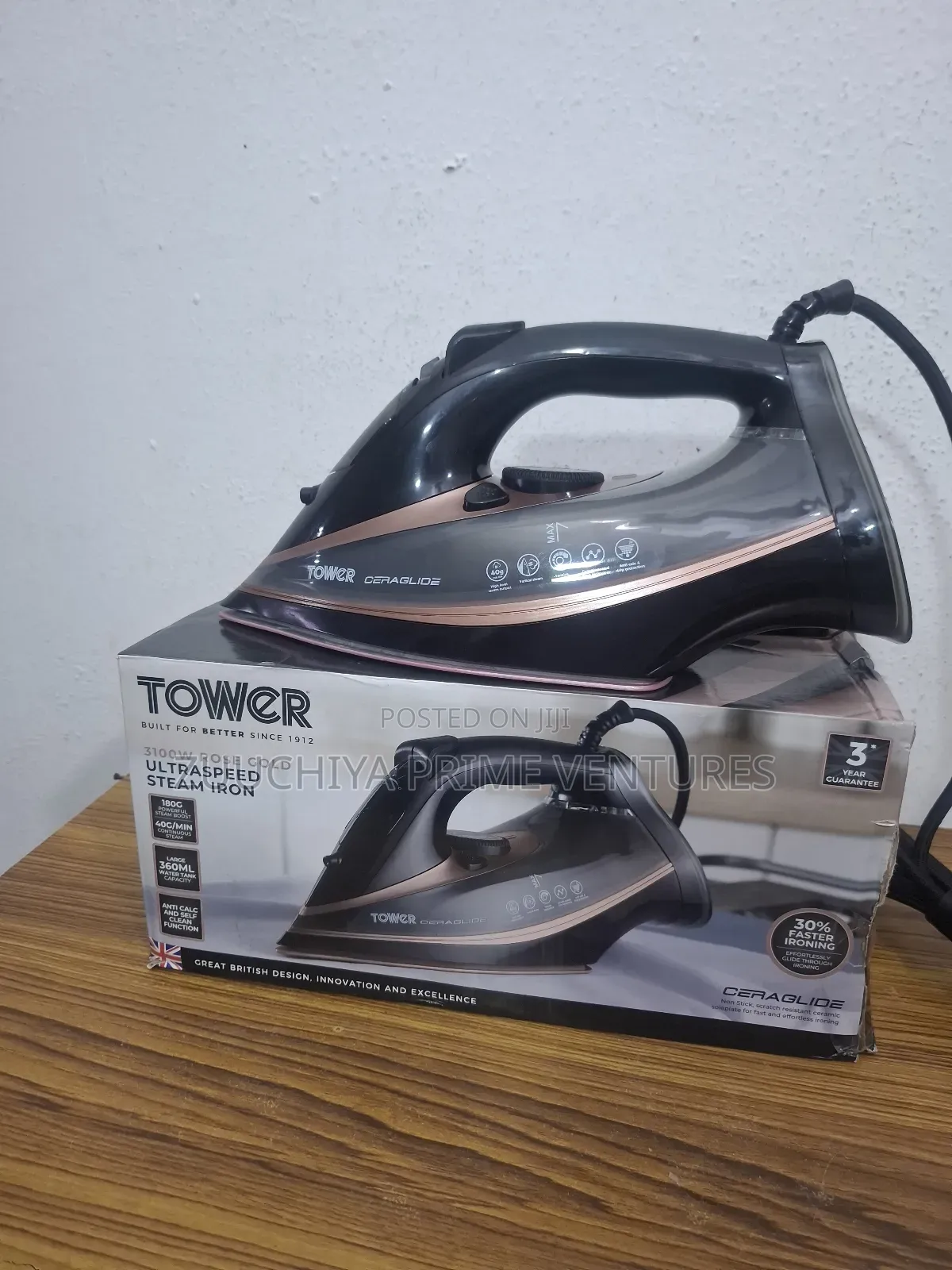 Tower 3100w Ceraglide Steam Iron.. Uk 🇬🇧