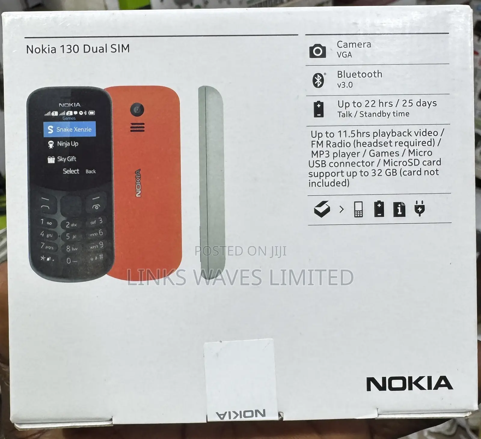 New Nokia 130 Dual SIM Black