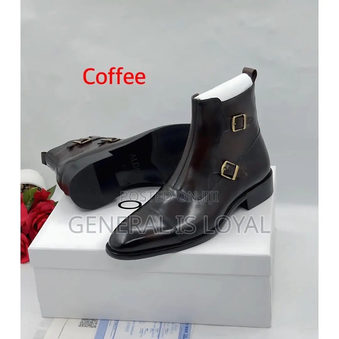 Aldo Boot Coffee Color Zip