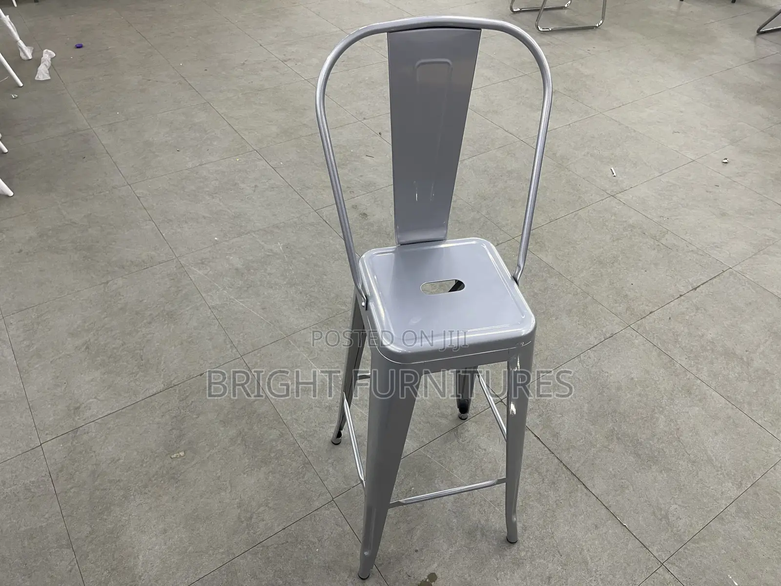 Bar Table(Adjustable ) With Two(2) Metallic Bar Stools
