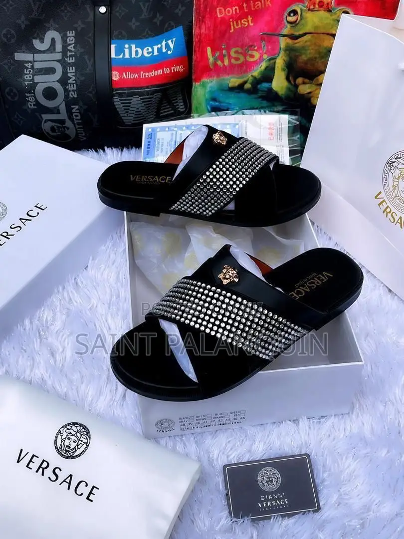 Versace Cross Sandals