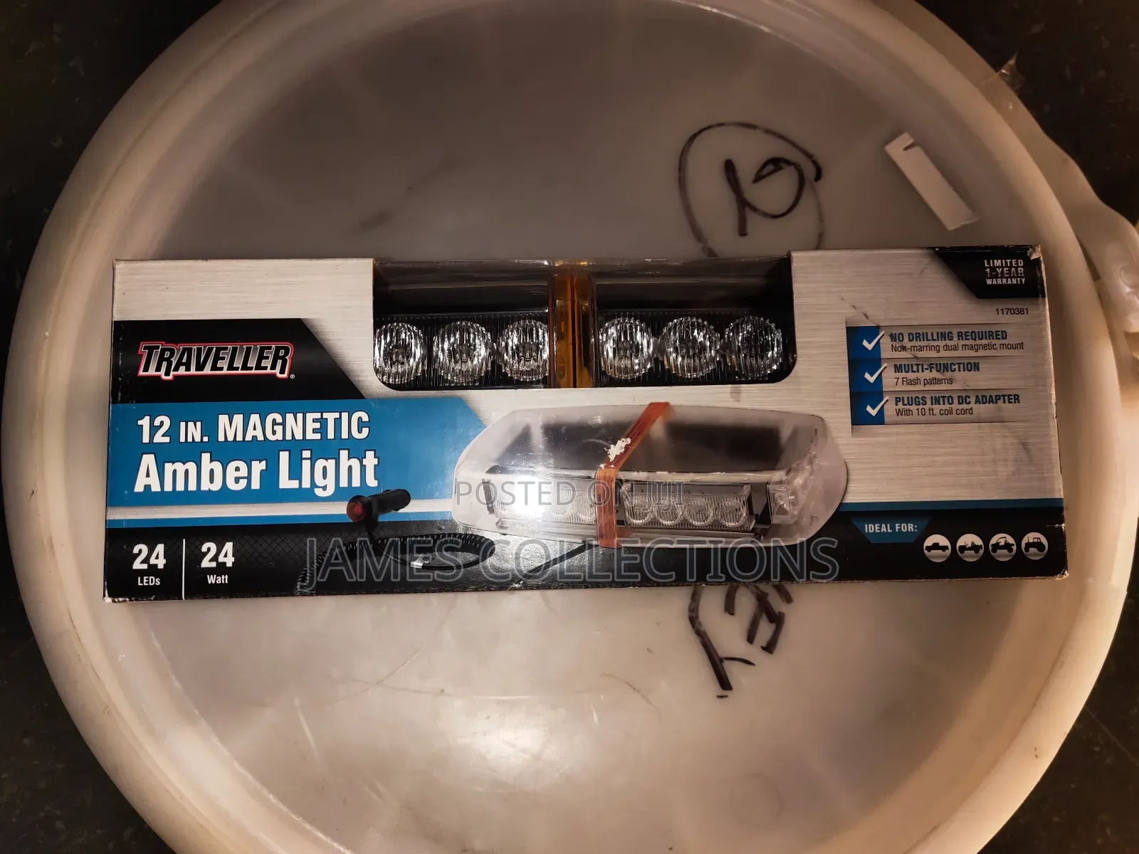 Traveller 12” Magnetic Amber Light Bar