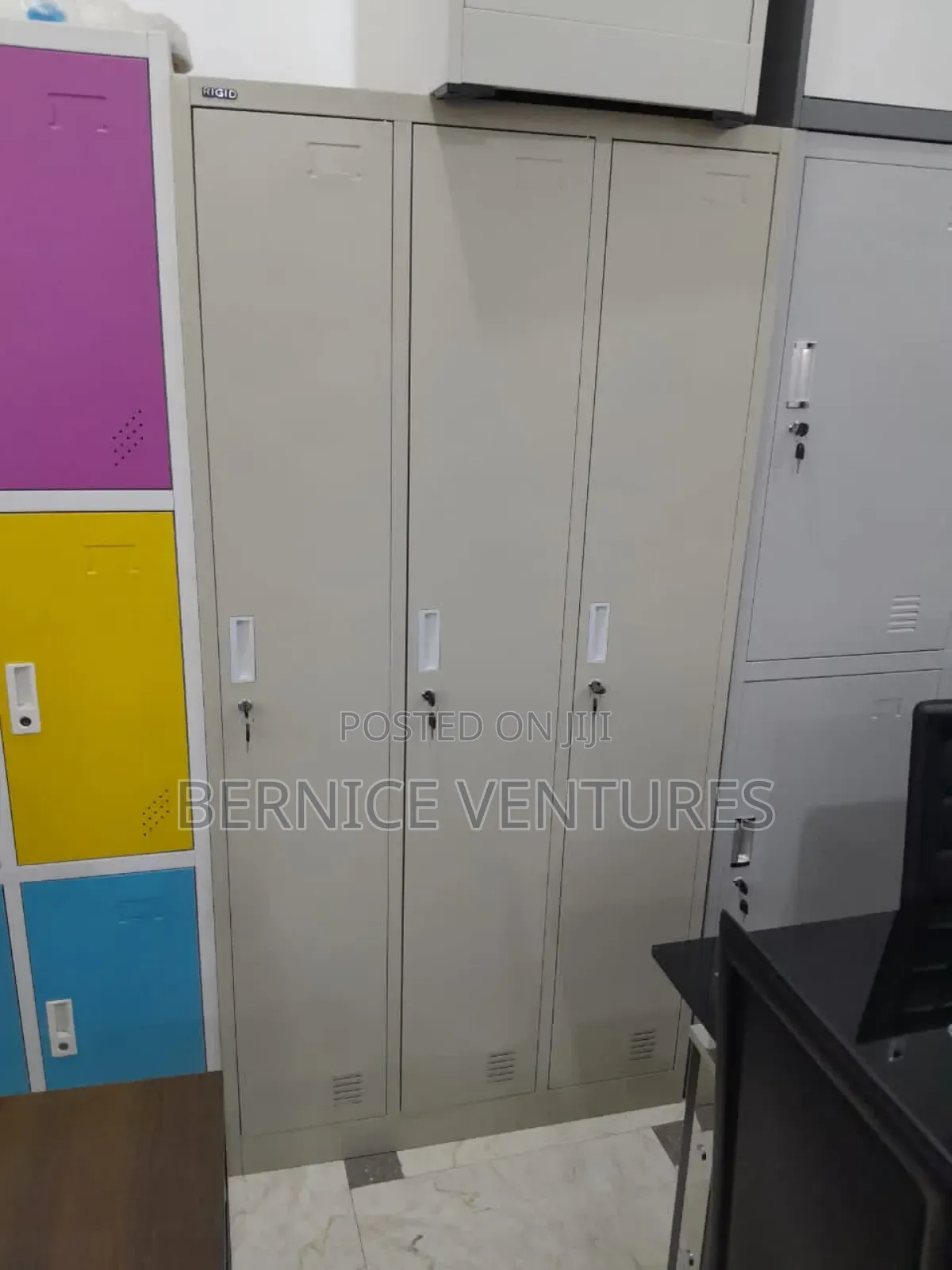 Three-Door Storage Unit