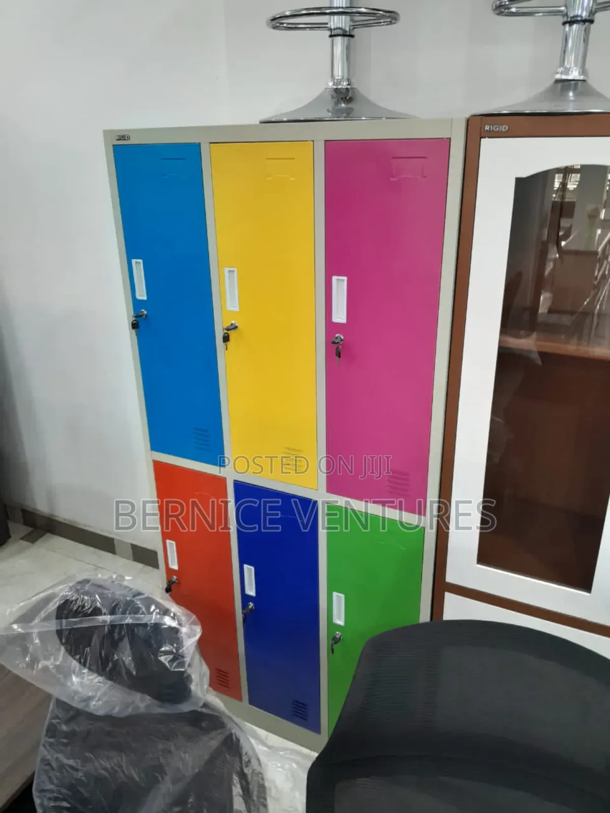 Six-Door Storage Unit