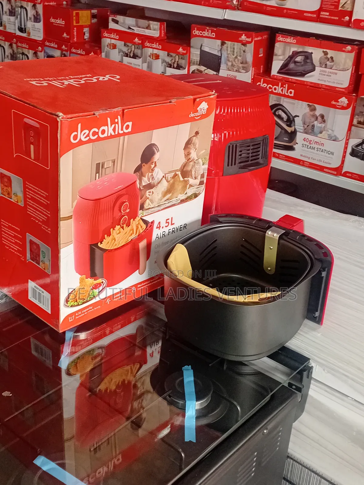 Decakila Non-Sticky Basket Air Fryer