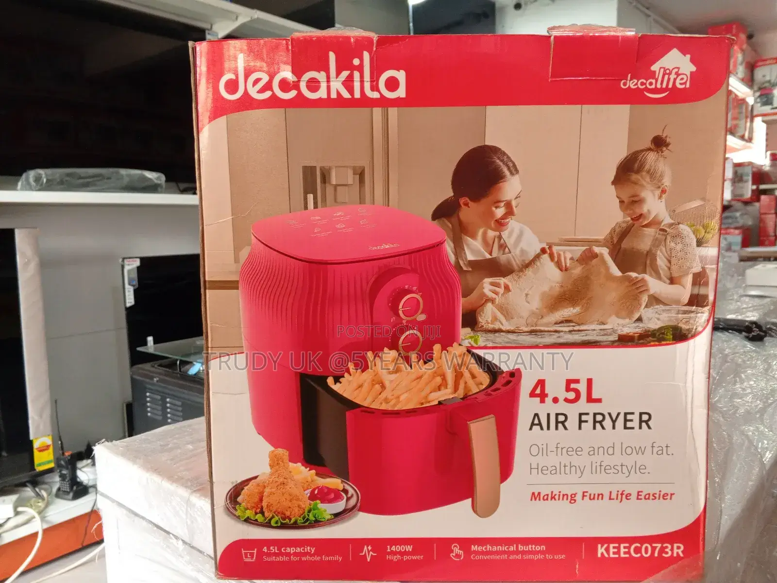 4.5l Air Fryer, Decakila Non Stick Air Fryer