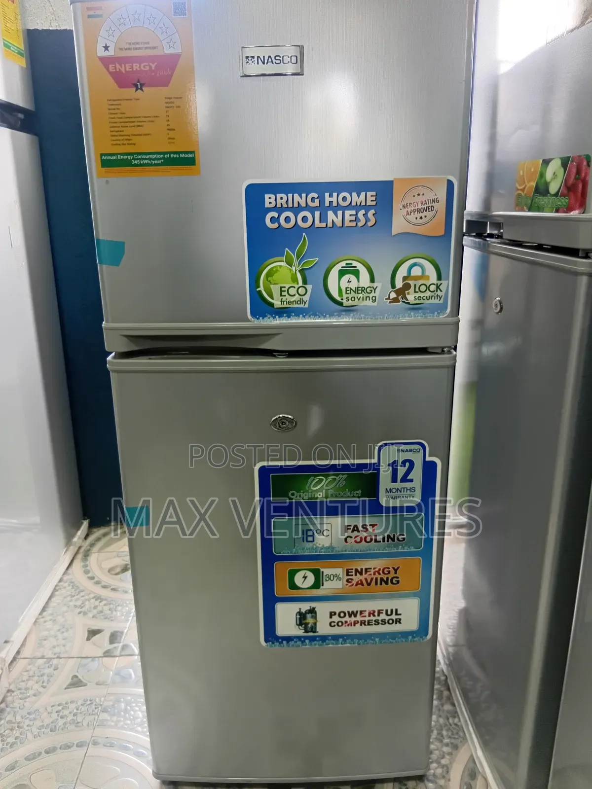 Smart Life Nasco Fridge Freezer 108l Nasco Nasf2-14s Set