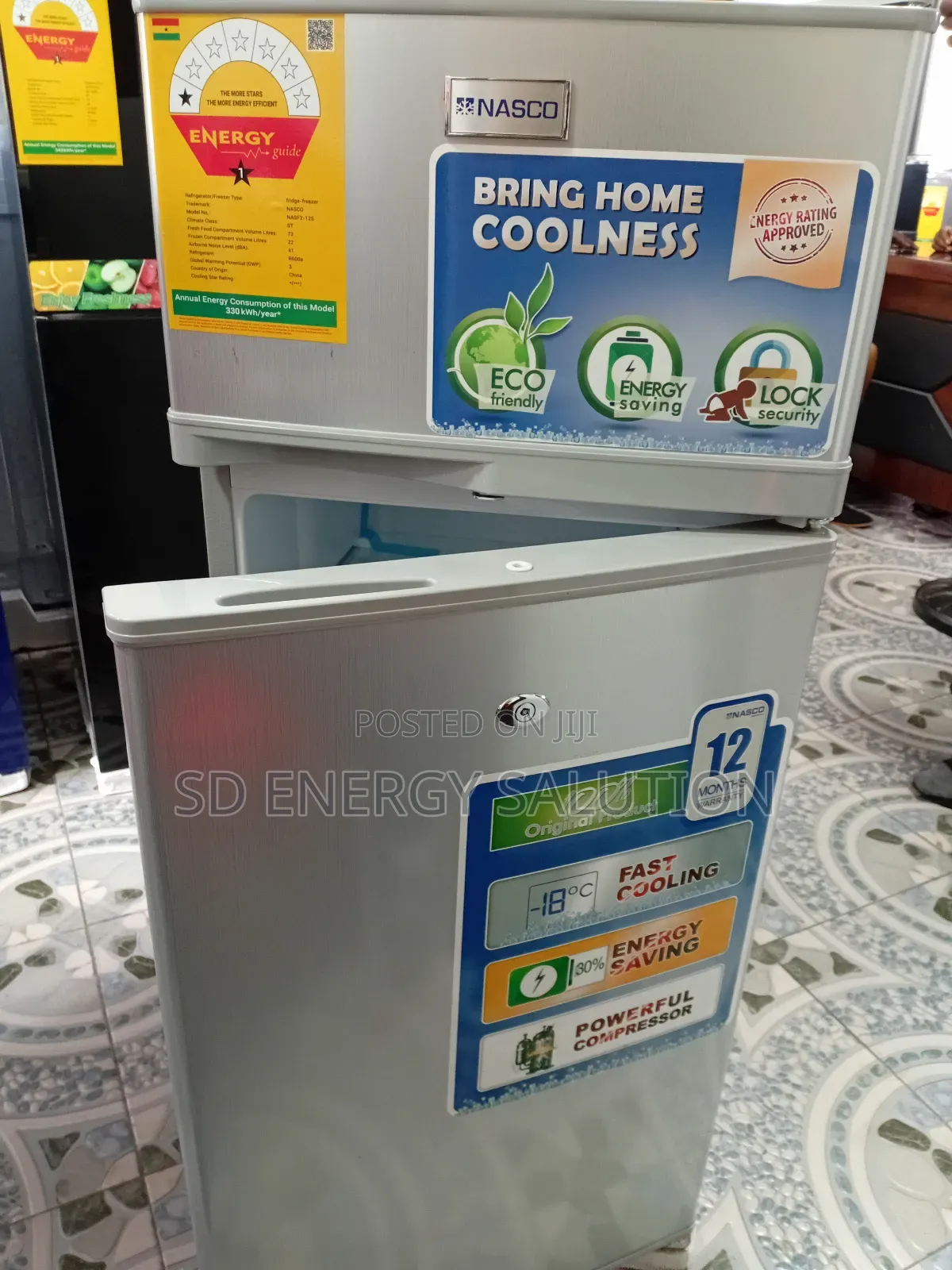 Gracious Nasco Fridge Freezer 97 Liters Nasco Gʻ