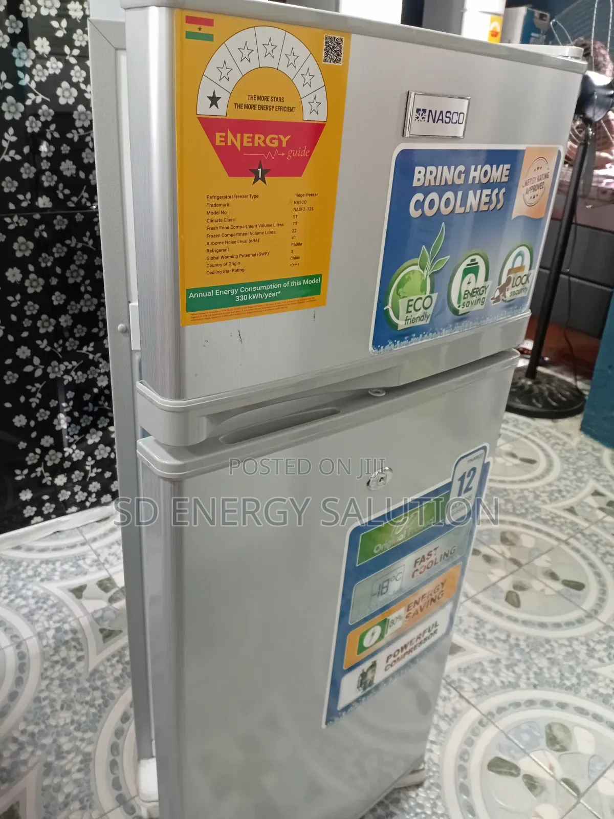 Gracious Nasco Fridge Freezer 97 Liters Nasco Gʻ