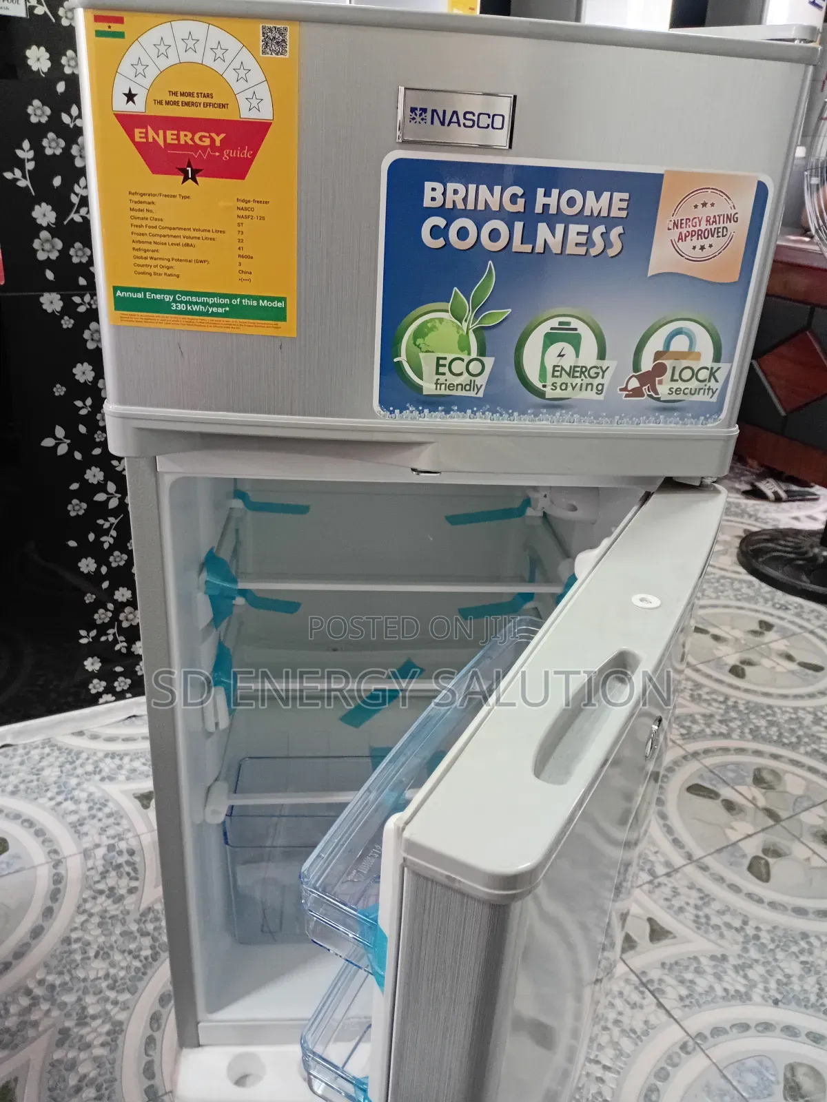 Gracious Nasco Fridge Freezer 97 Liters Nasco Gʻ