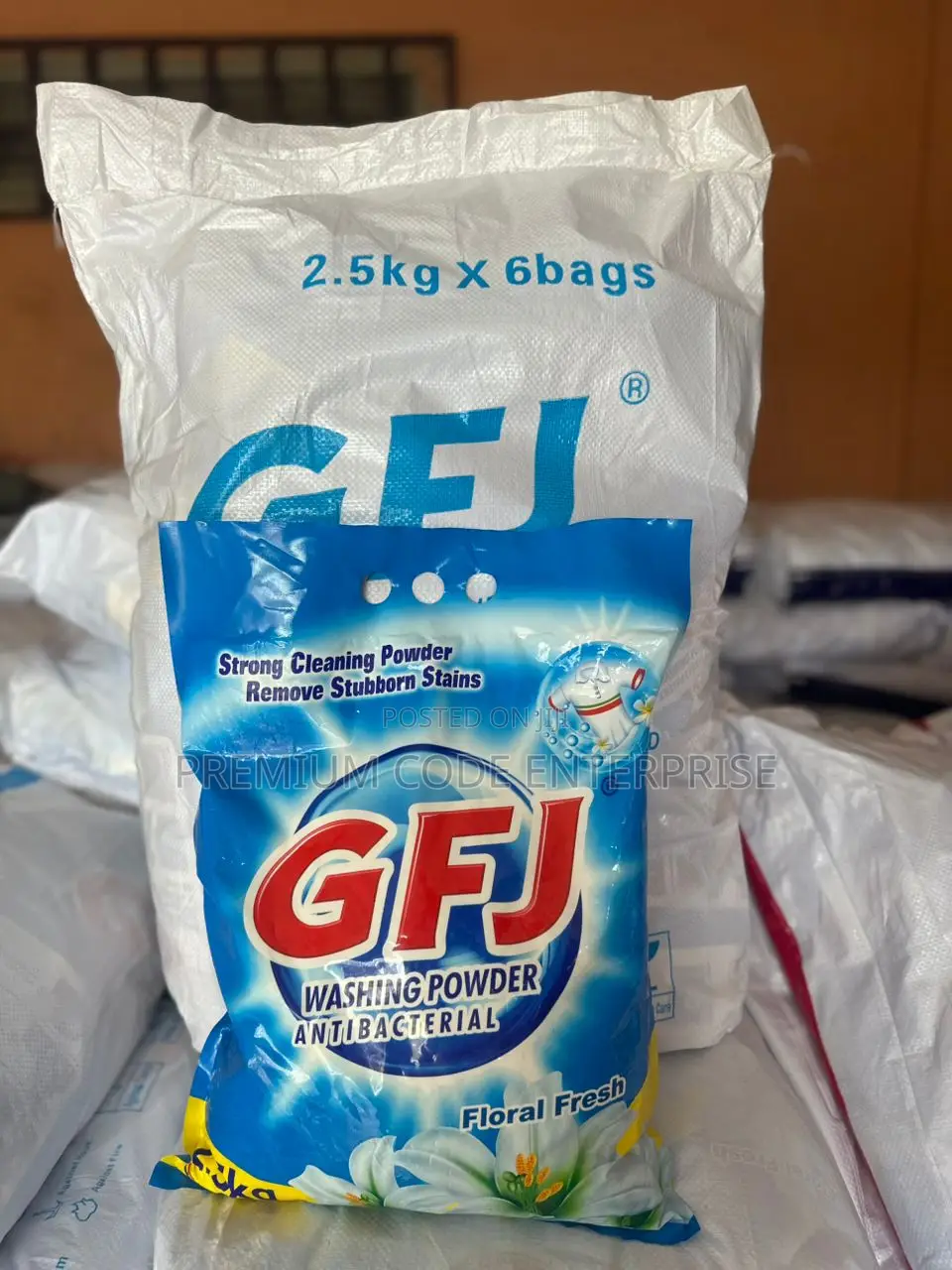 Commercial Usegfj Washing Powder 15kg (2.5kg × 6pcs)