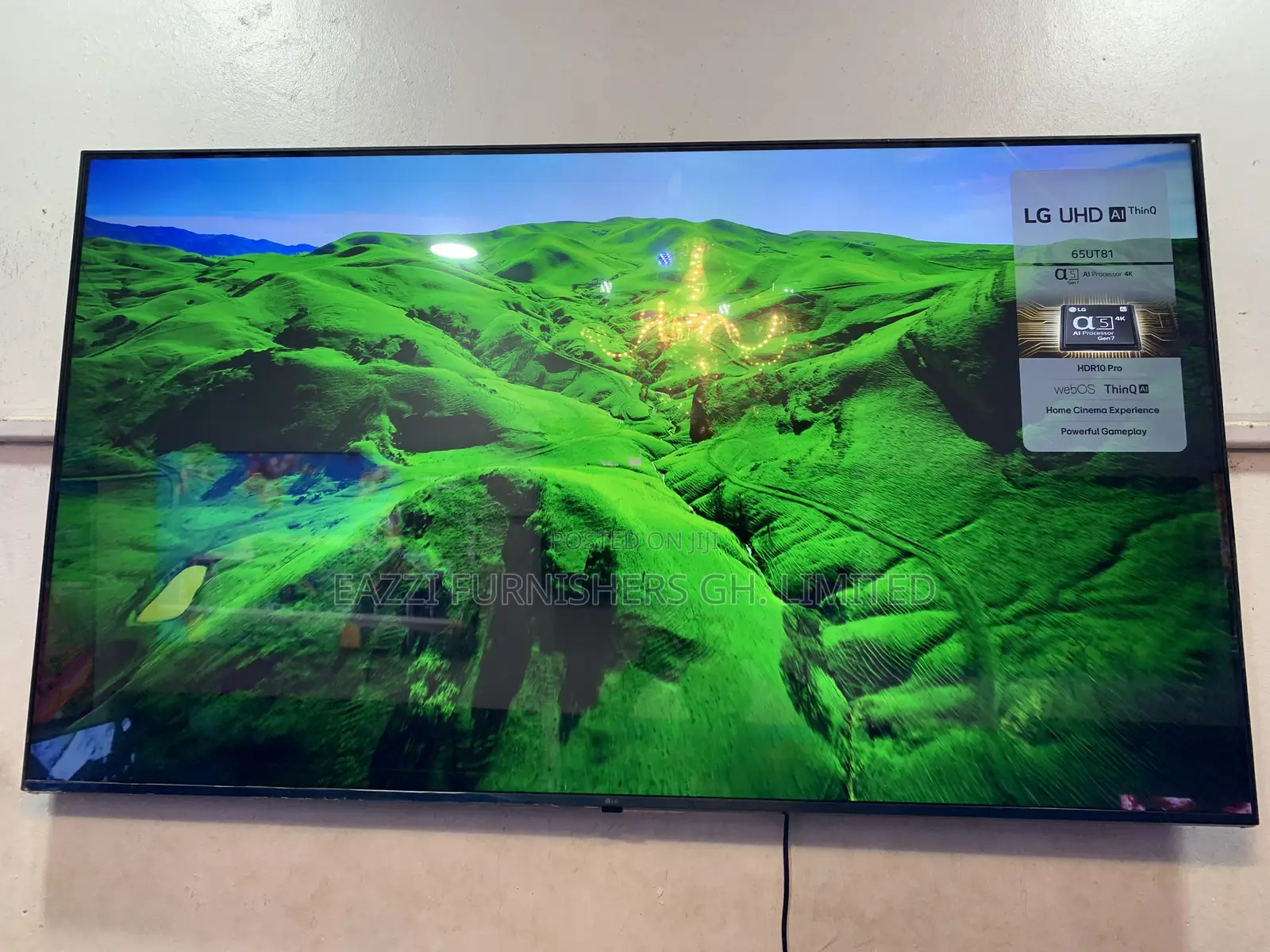 2024/25 Lg 65 Inches 65ut81 Small Uhd HDR Satellite Uk Tv