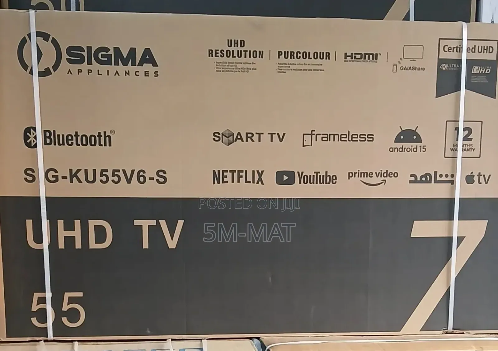 Uhd Resolution Sigma 55" Smart Android Digital Tv