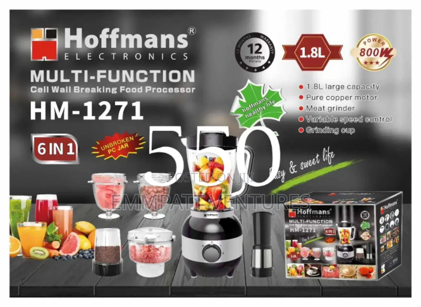 6 in 1 Hoffman Multifunctional Blender
