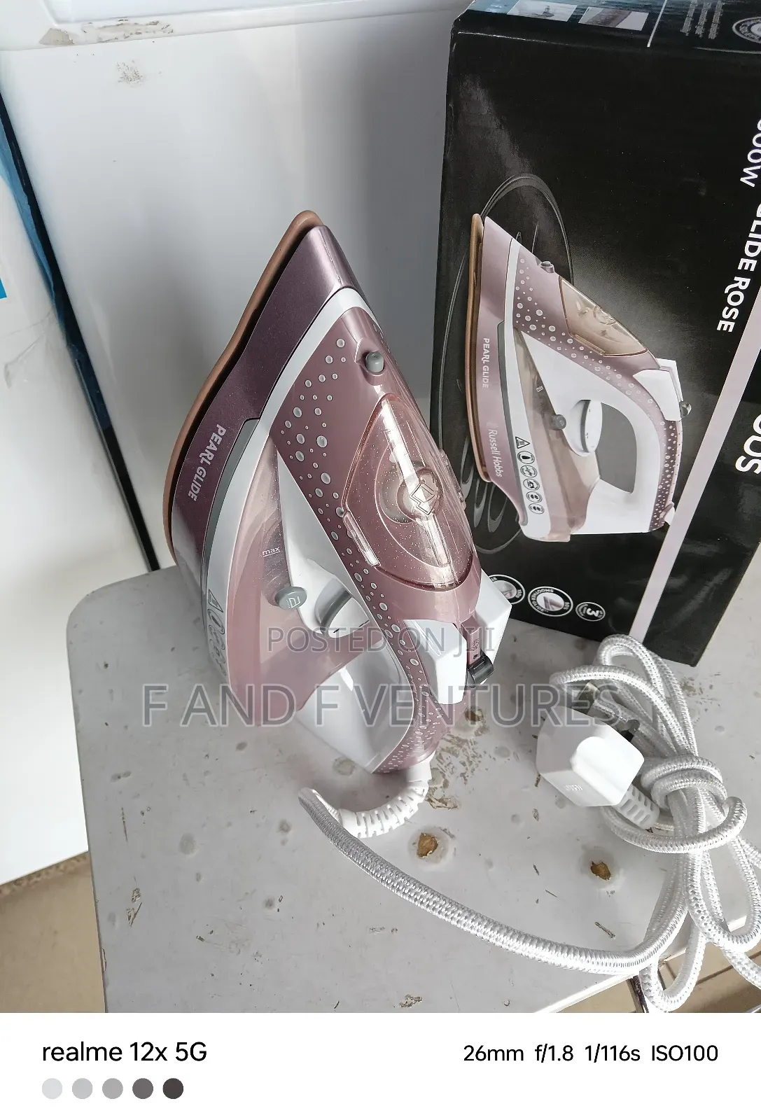 Pearl Glide Rose Steam Iron - Uk