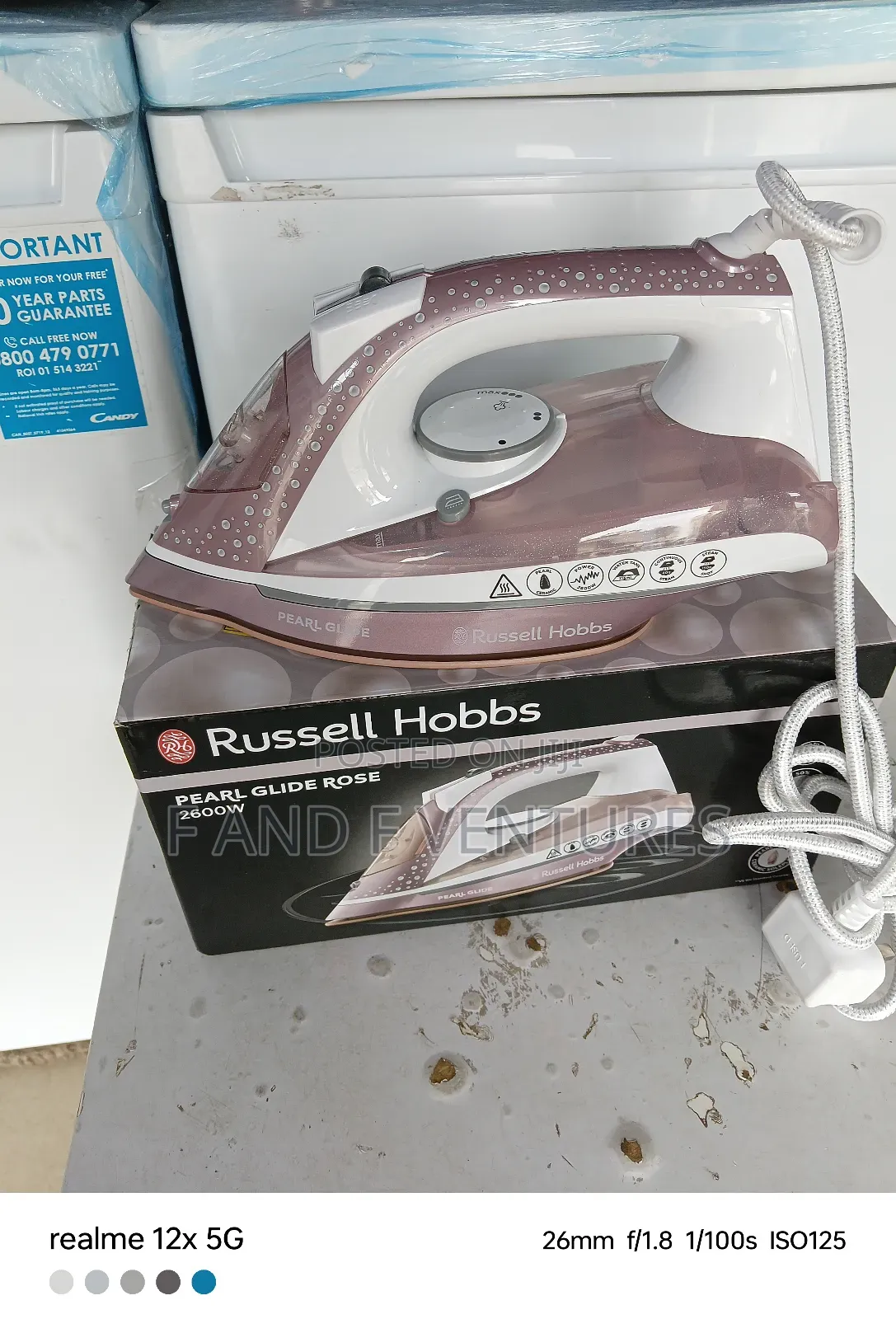 Pearl Glide Rose Steam Iron - Uk