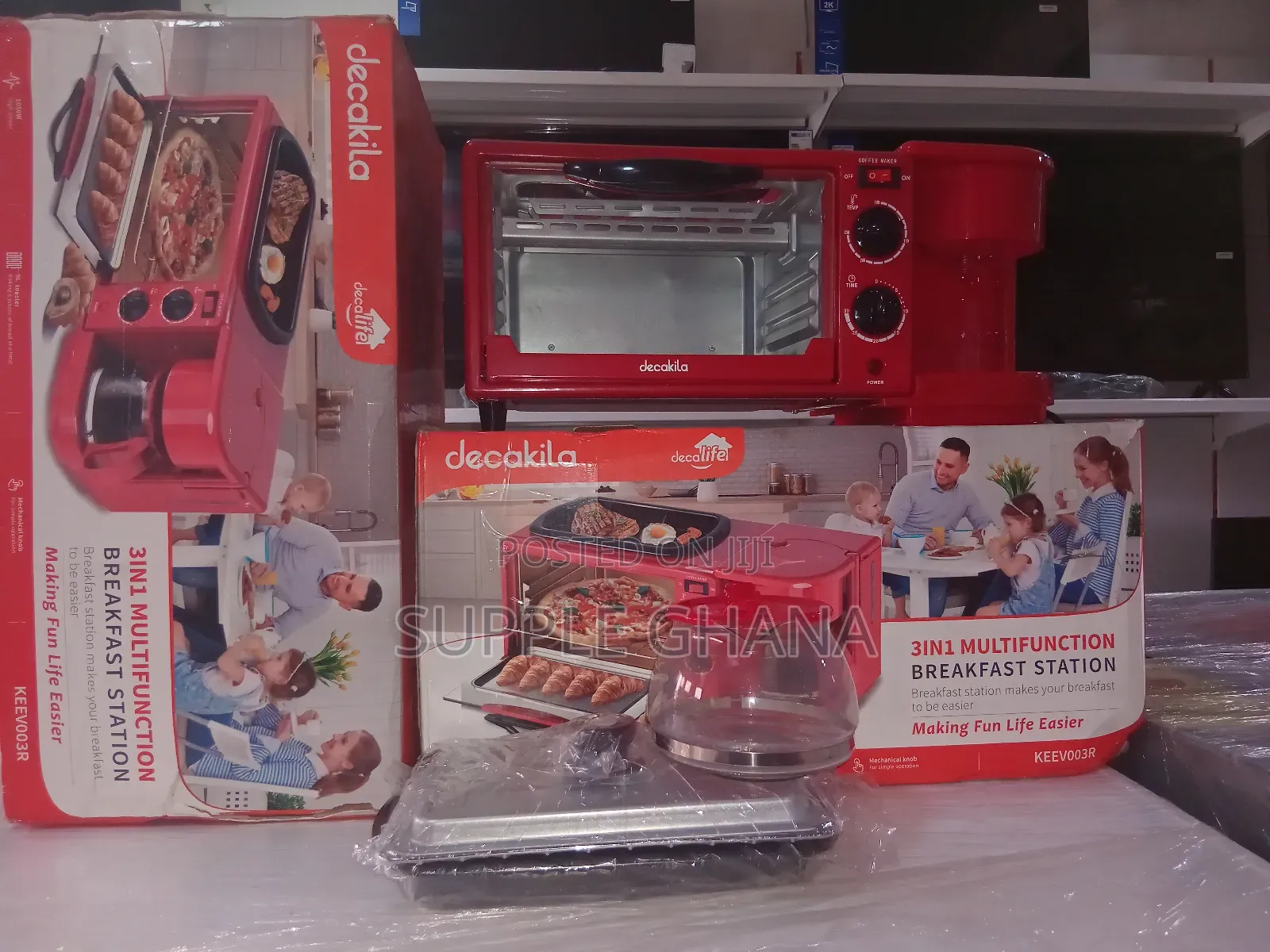Decakila 3 in 1 Breakfast Machine, Multifunction Breakfast