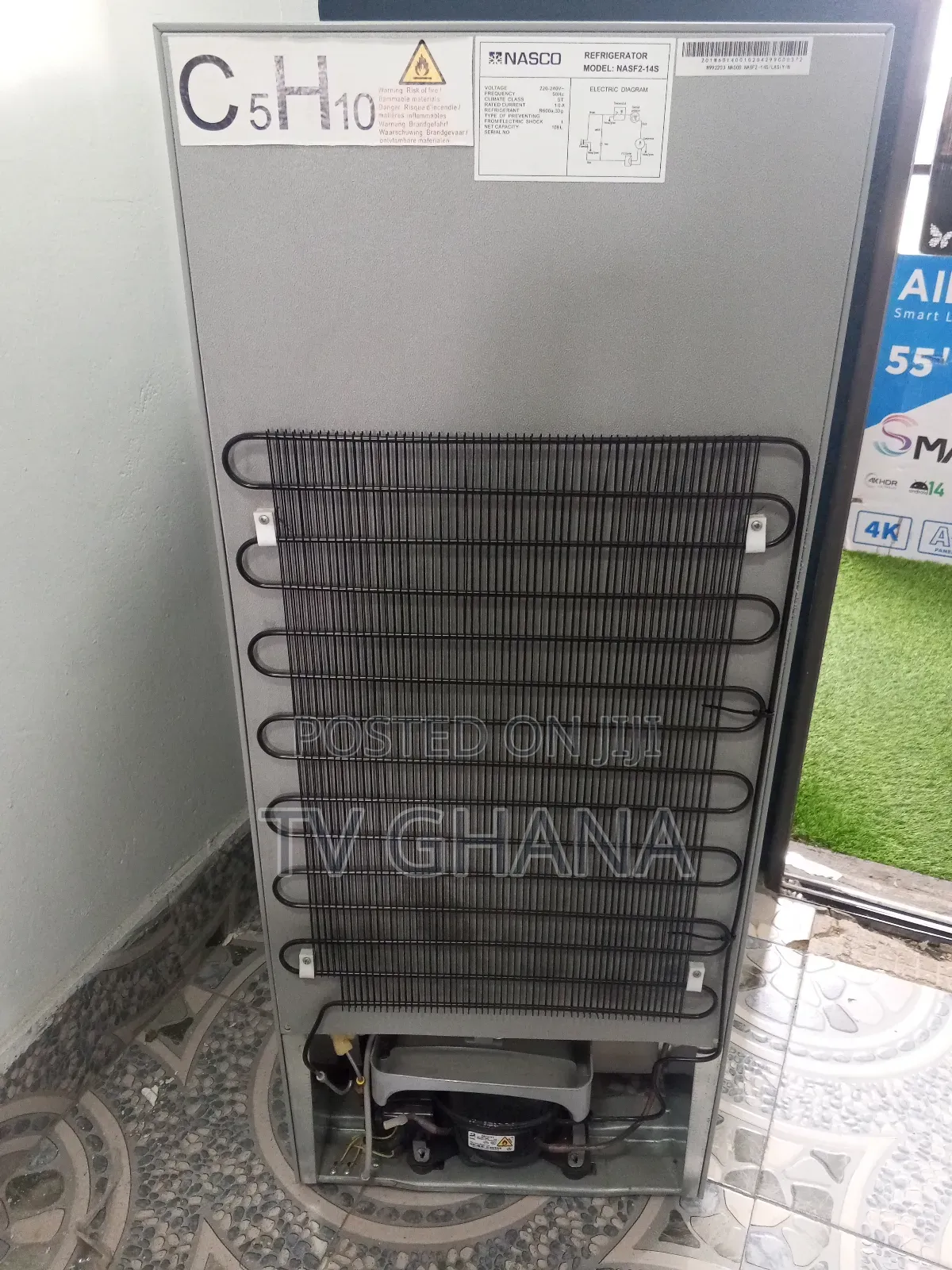 Energy Saving 108l Nasco Nasf2-14s Fridge Freezer System