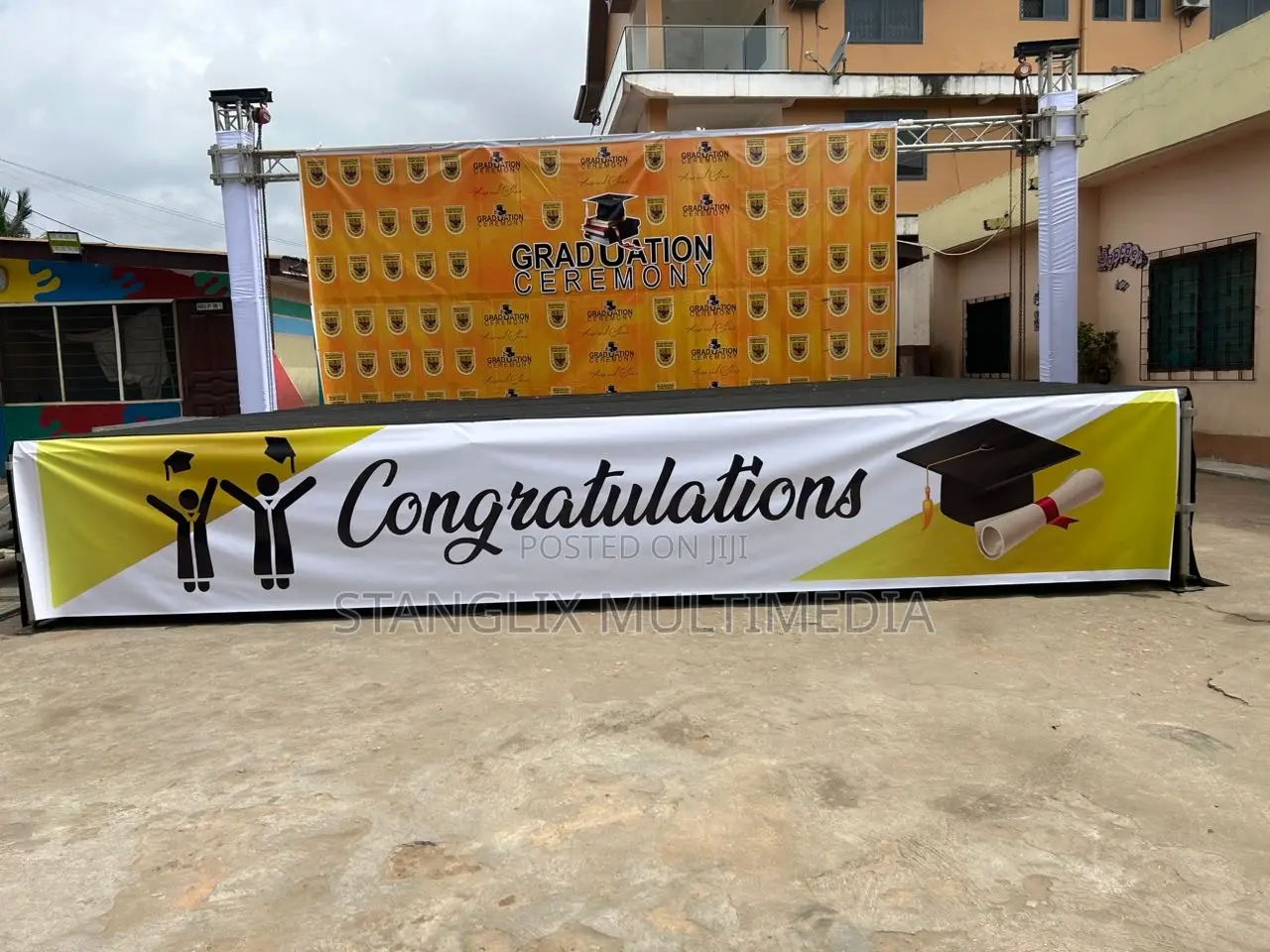 Graduation Stage And Backdrop