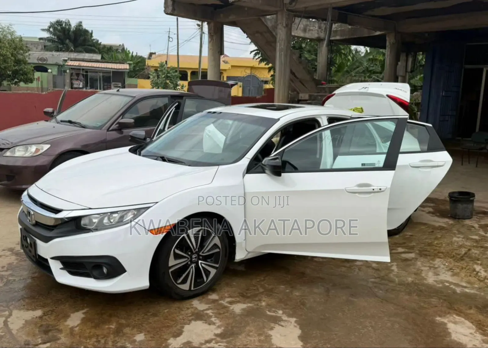 Honda Civic EX-L Sedan 2018 White