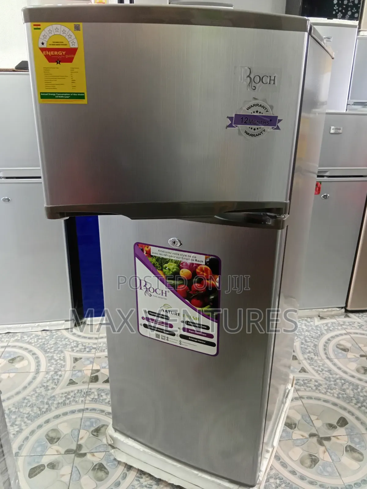 Amiable 117l Roch RFR-140t-B Fridge Freezer Energy Set