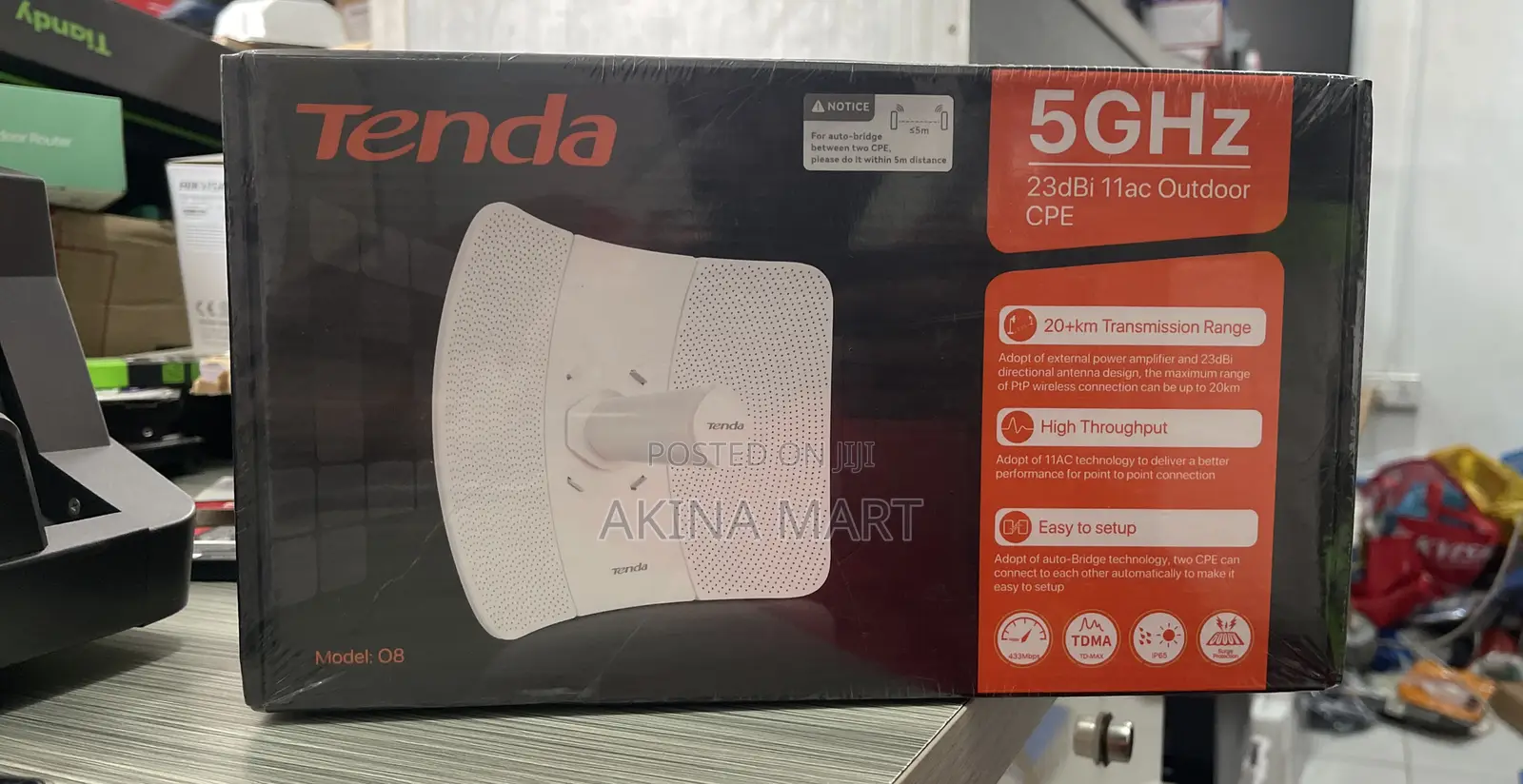 Tenda 08 5ghz Outdoor Cpe 23dbi 11ac Tenda 08 20+Km