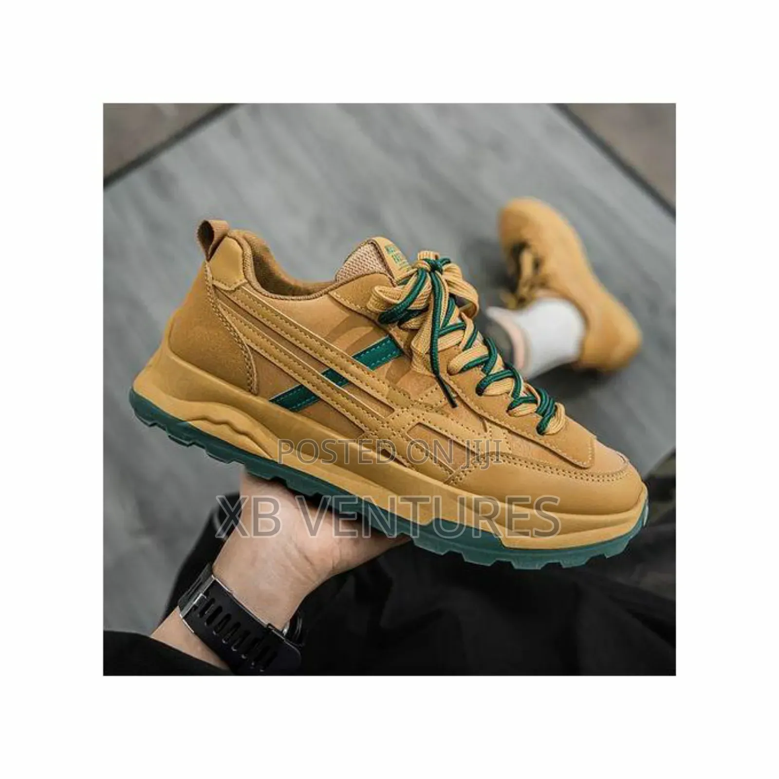 Thick Bottom Non-Slip Soft Sole Outdoor Shoes - Khaki