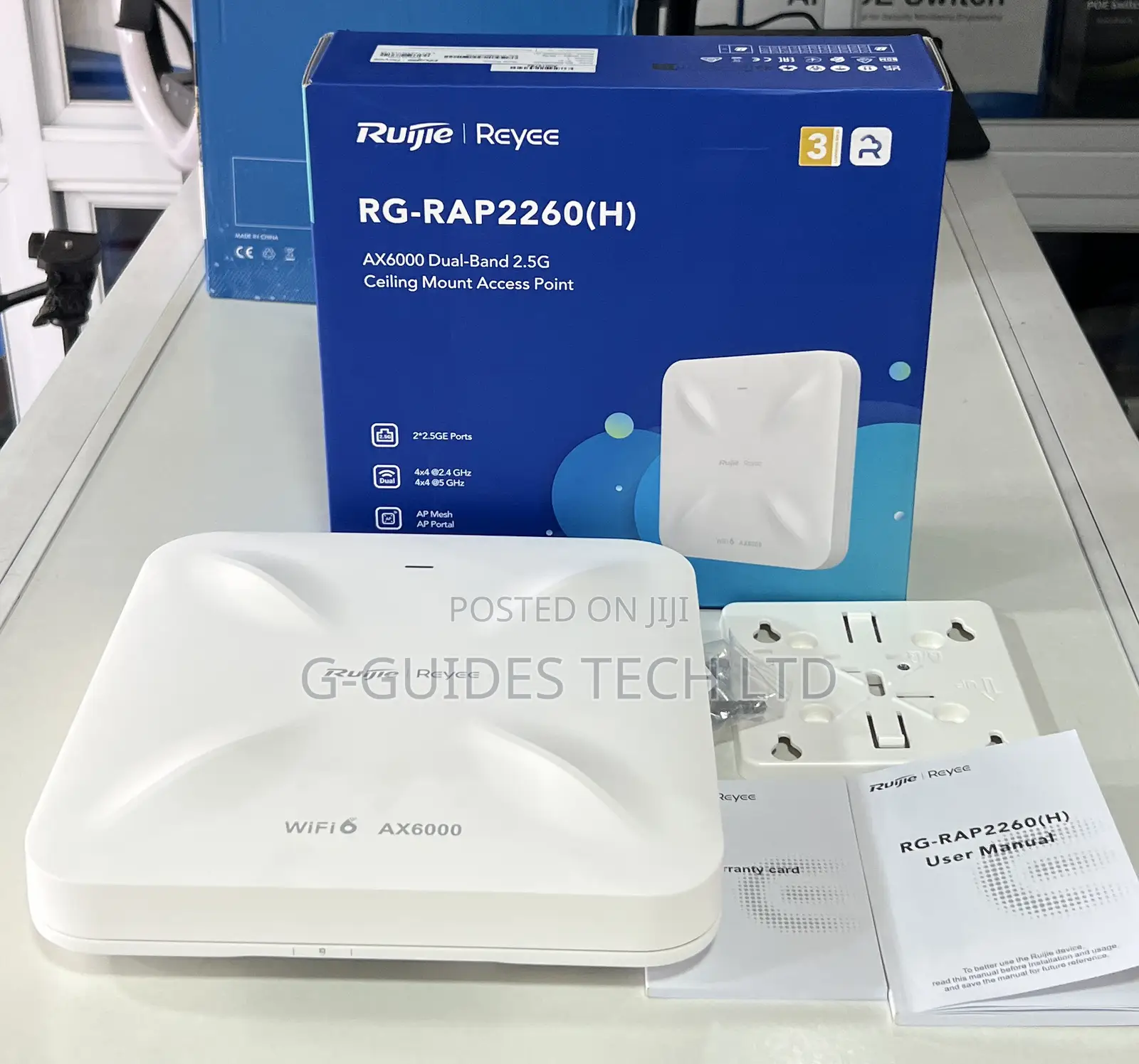 Ruijie Rg-Rap2260(H) Ax6000 Dual-Band Ceiling Access Point