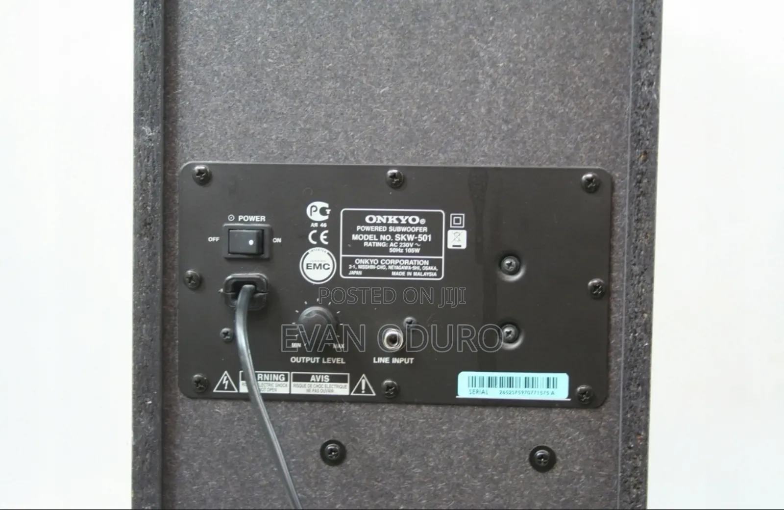 Onkyo Powered Active Subwoofer Surround Sound Home Theatre