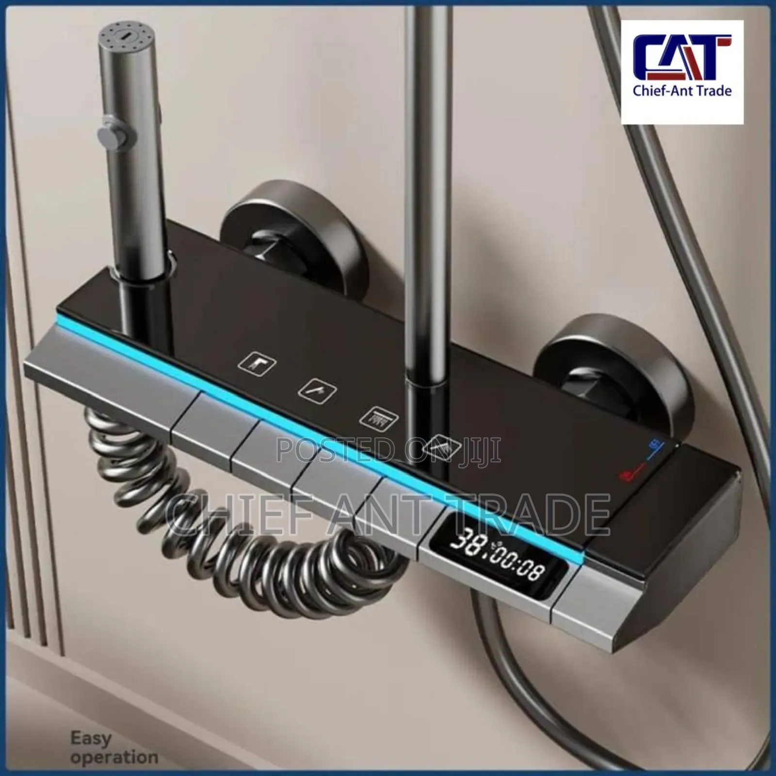 Digital Temperature Cold Hot Shower 4 Flow