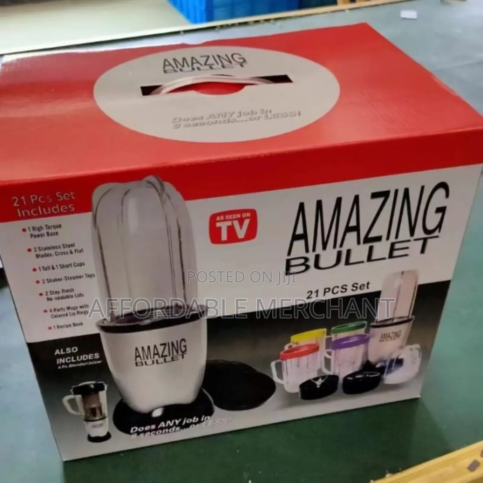 Amazing Bullet 21 in 1 Mixer Blender Juicer 21 Pieces