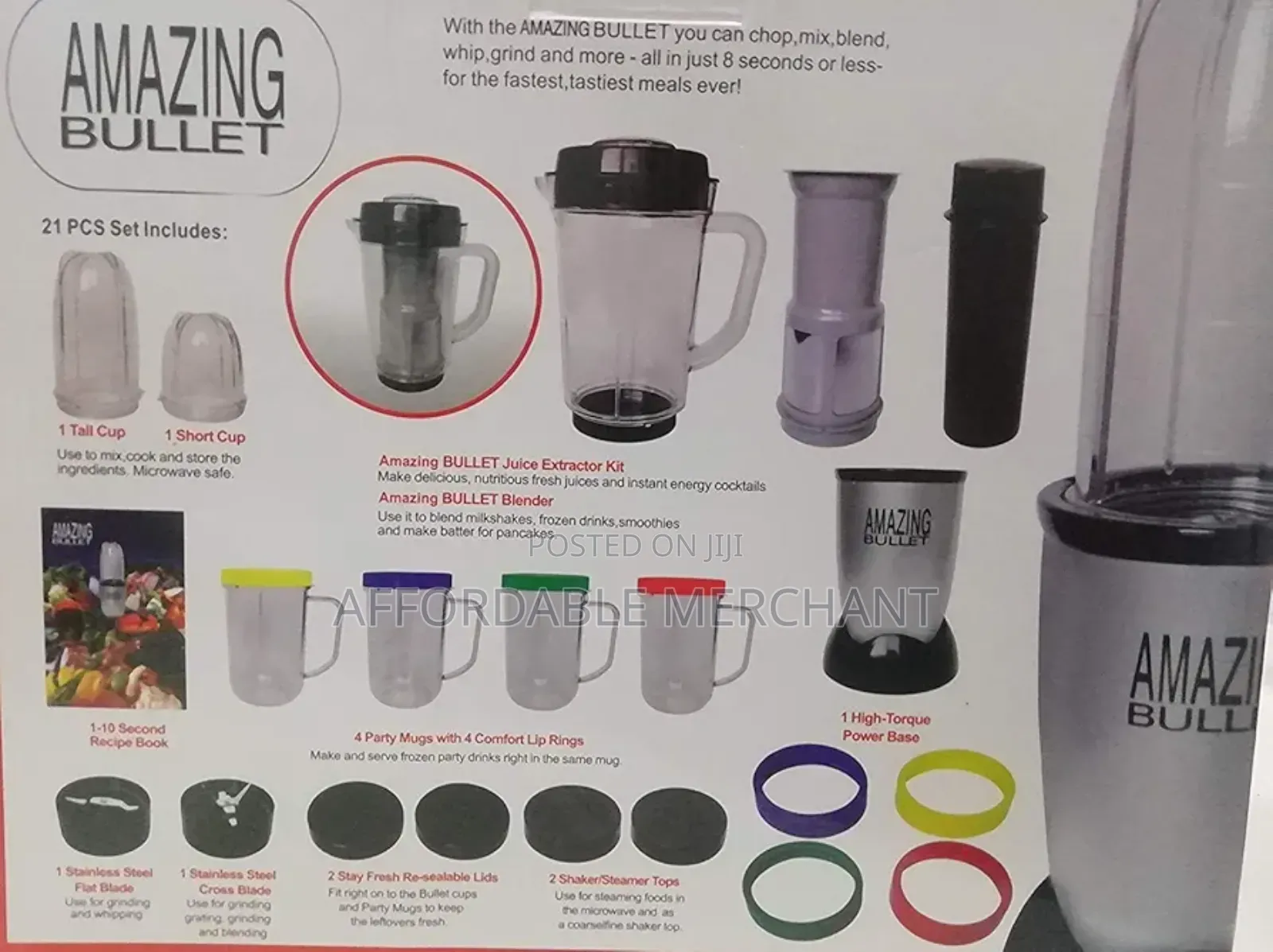 Amazing Bullet Juicer Blender Mixer Food Processor