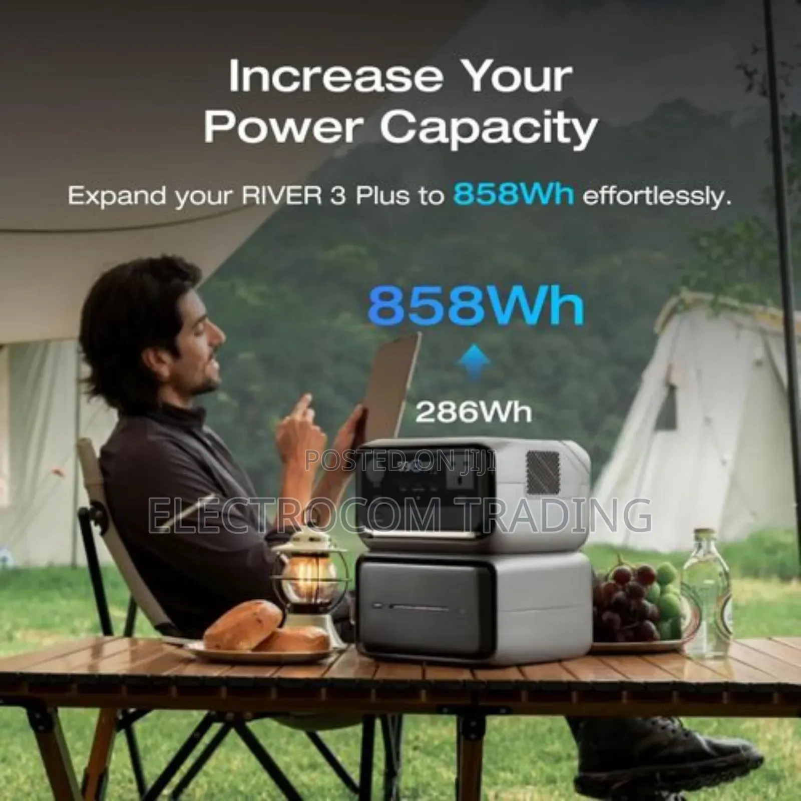 Ecoflow River 3 Max Plus Powerstation, 858wh, 600w Output