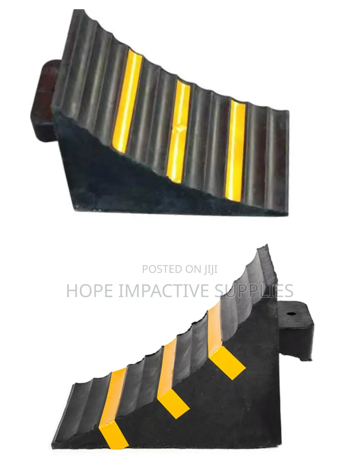 Heavy Duty Wheel Chock - Black.