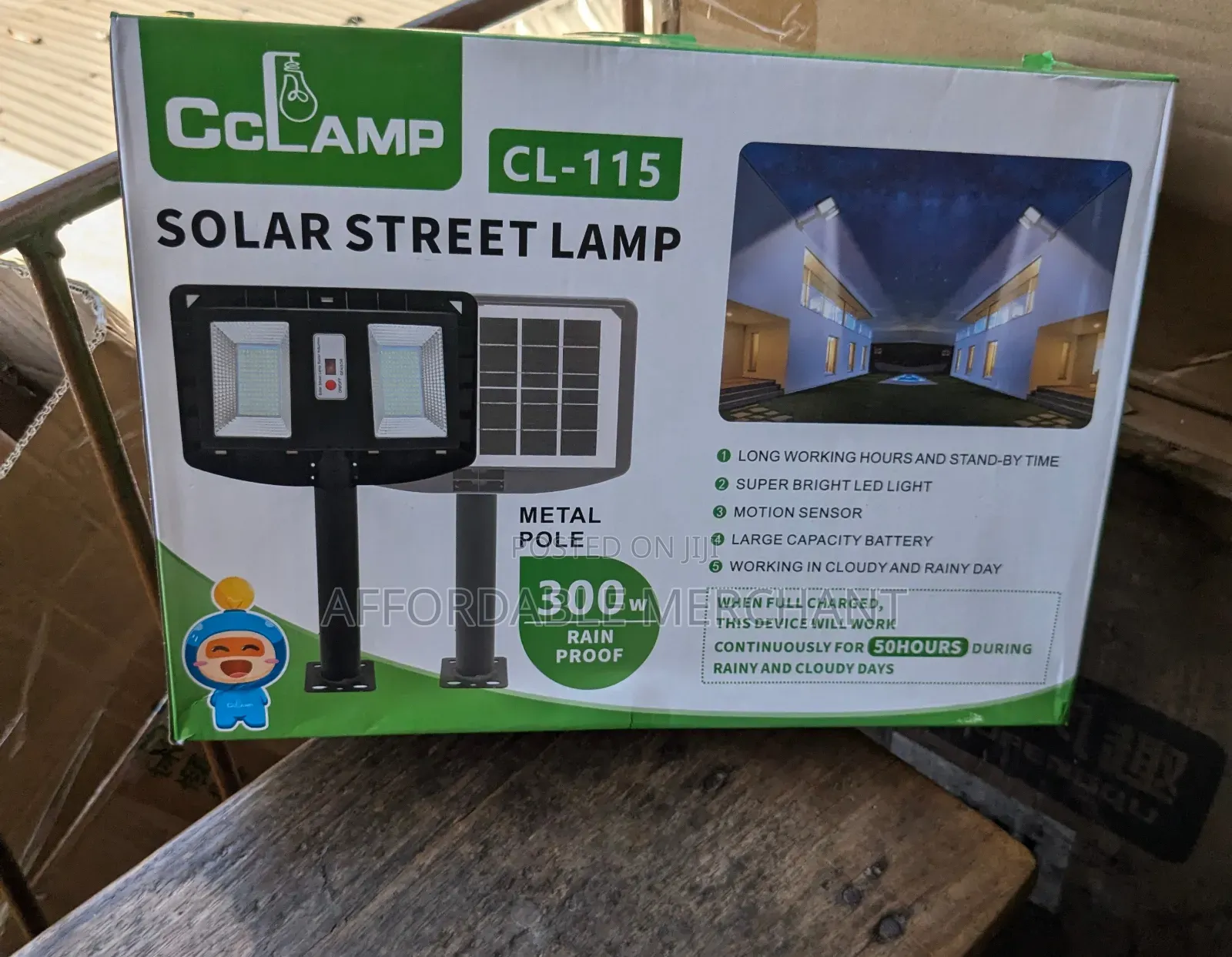 Cclamp Solar Street Light 300wtt