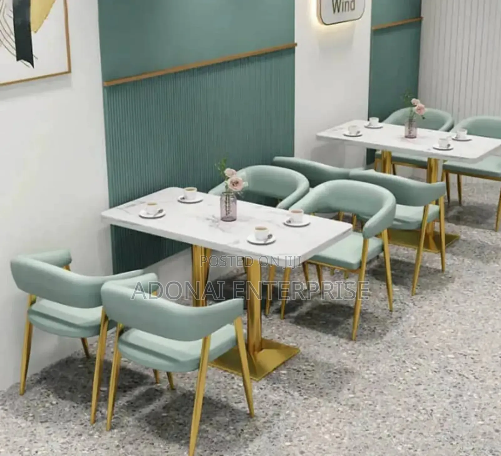 Restaurant Dining Table and Chairs Set Pre-Order Only