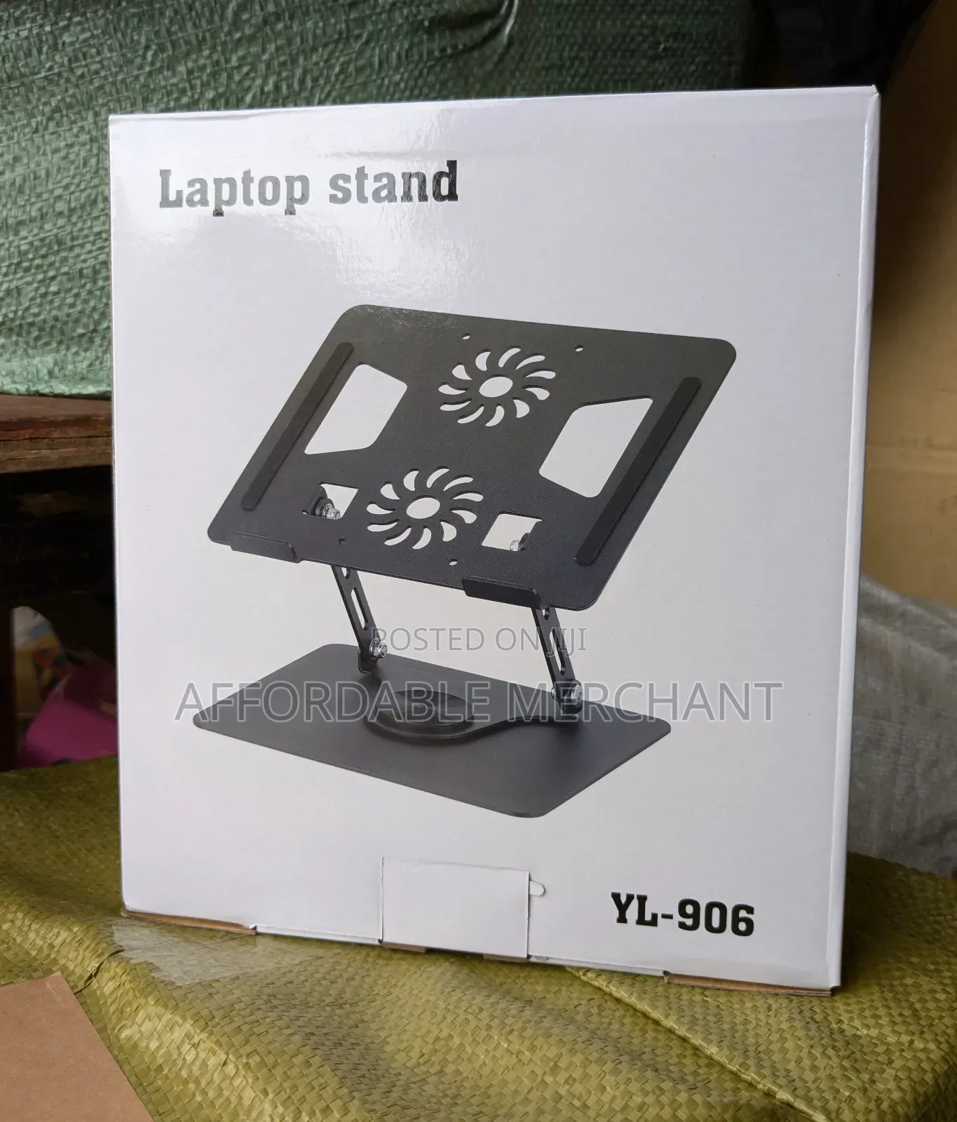 Adjustable Laptop Stand (2 Cooling Fans)