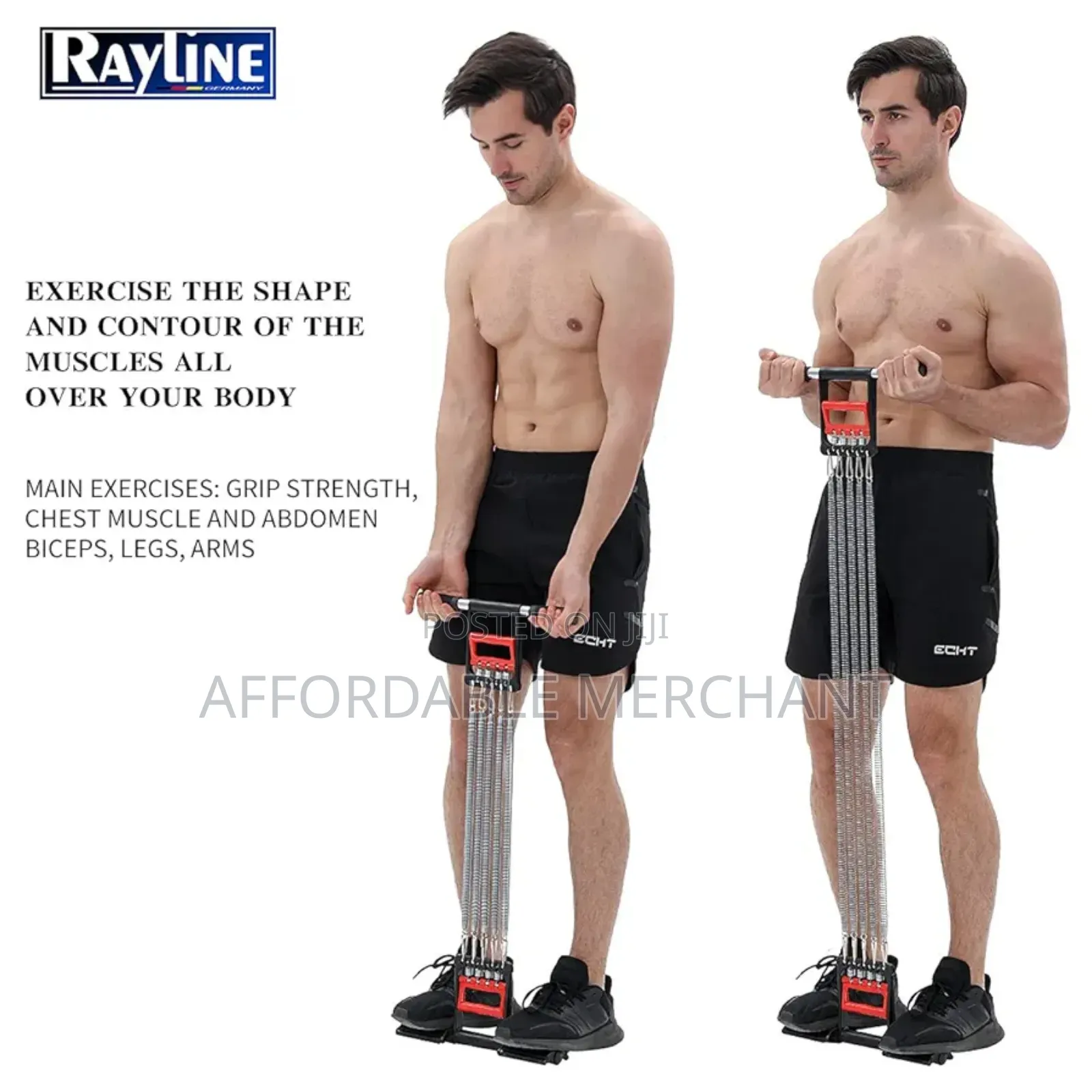 2-in-1 Expander With Metal Springs Strength Training