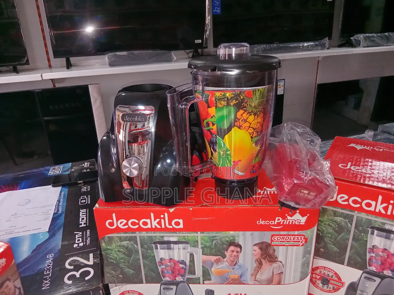 Decakila Cordless Mixer, 16v Cordless Stand Blender