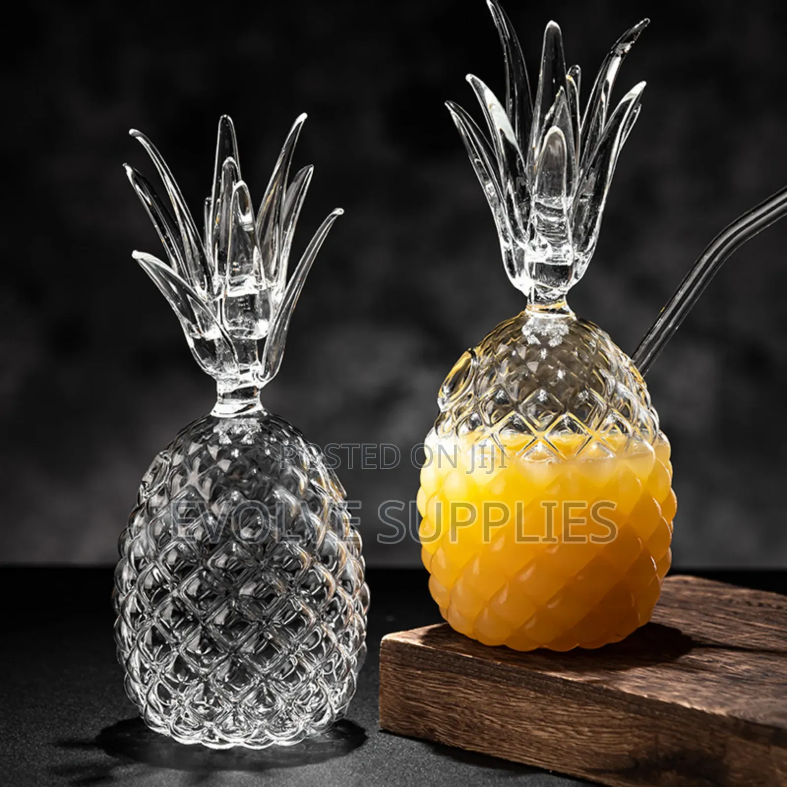 350ml Pineapple Glass Cup