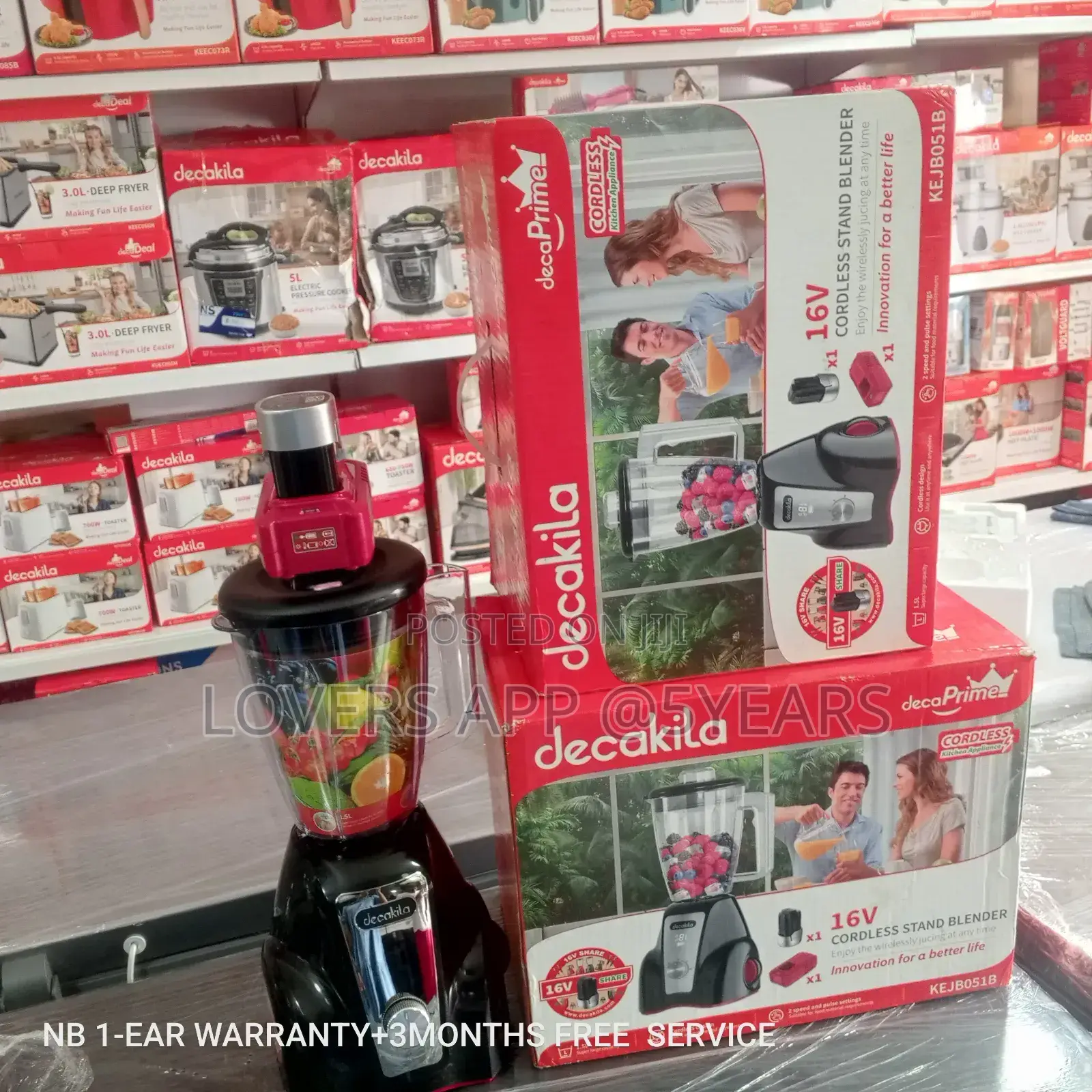 Happy Life Decakila 16v Cordless Stand Blender