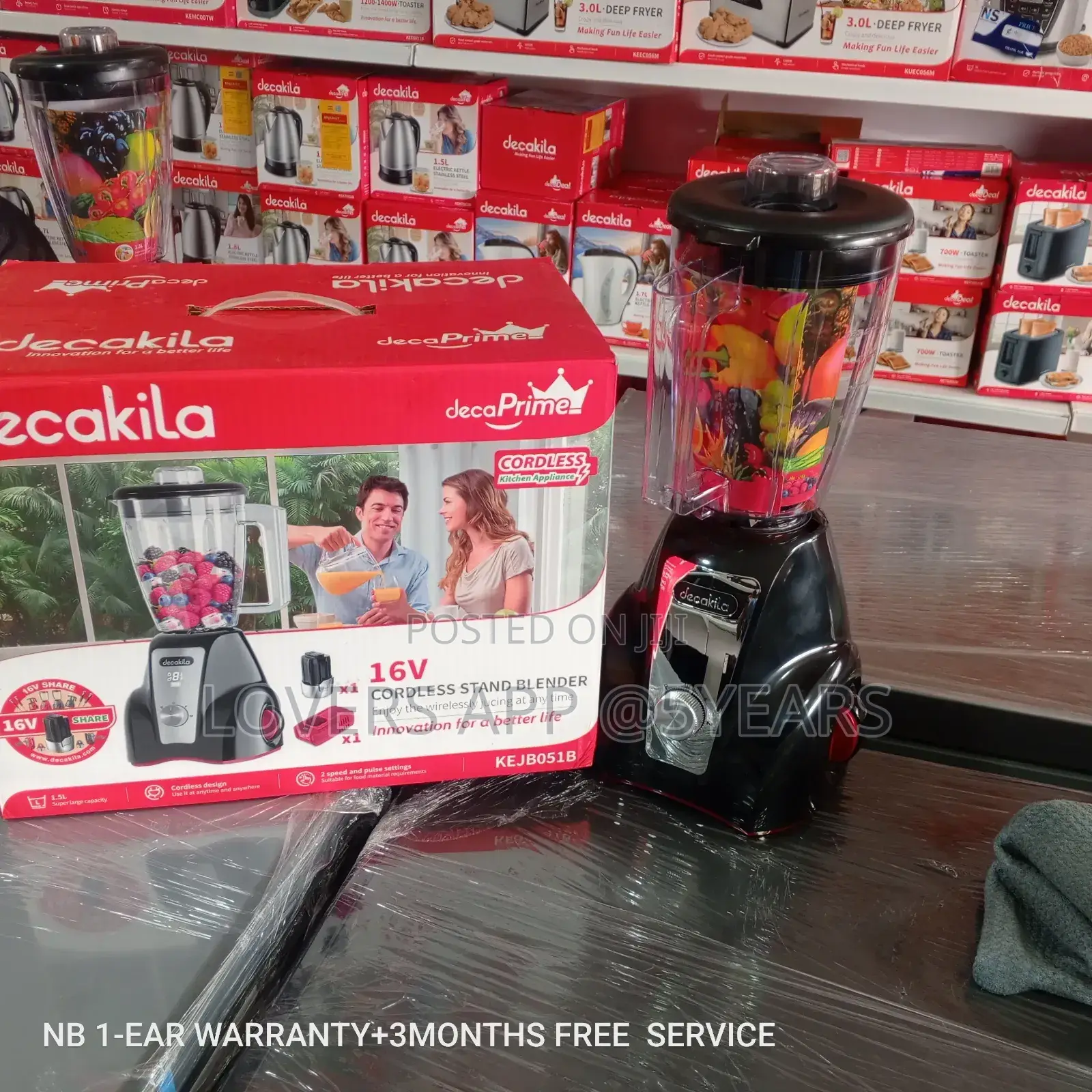 Inquire Decakila Cordless Stand Blender 16v